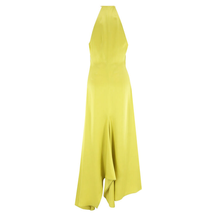 Halterneck Draped Midi Dress image number null
