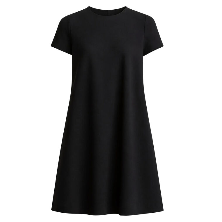 Bias Short Sleeve Mini Dress image number null