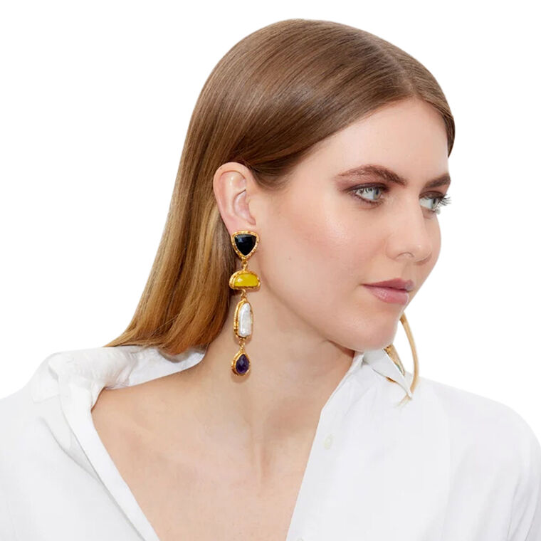 Warm Tone Cascade Earrings image number null