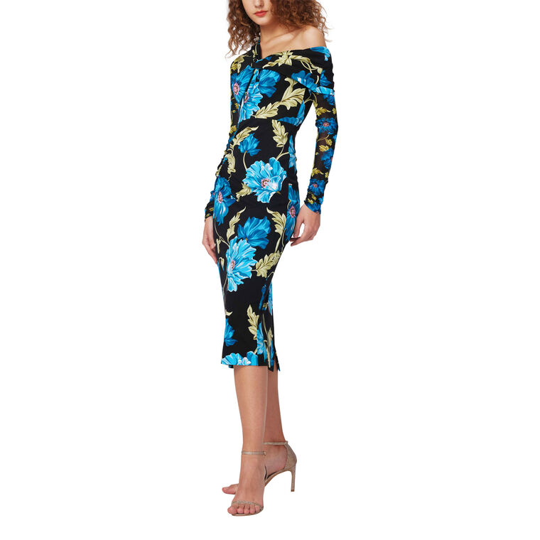 Rich Long Sleeve Midi Dress image number null