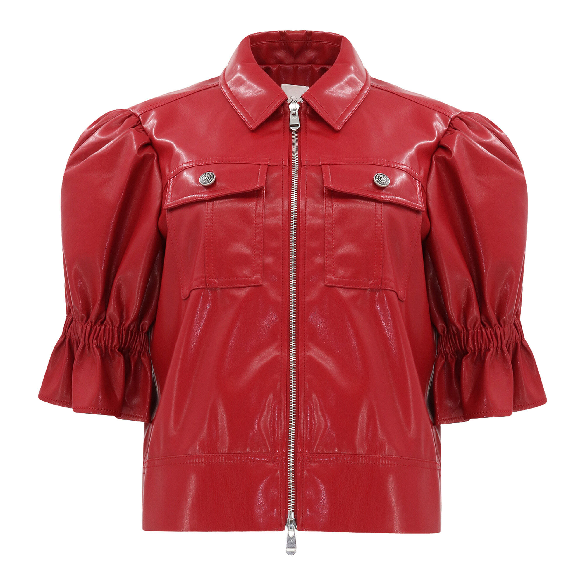 Lite Vegan Leather Puff Sleeve Holly Jacket