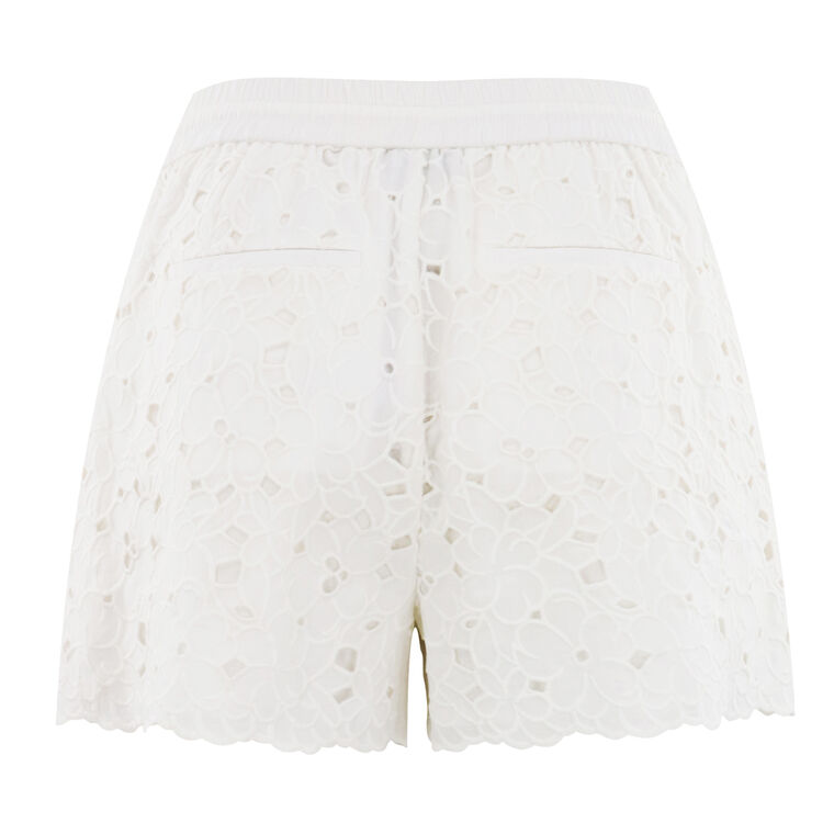 Laurence Embroidered Lace Drawstring Shorts image number null