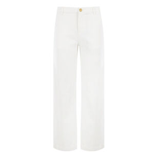 Hope Stretch-Cotton Cropped Straight-Fit Pant