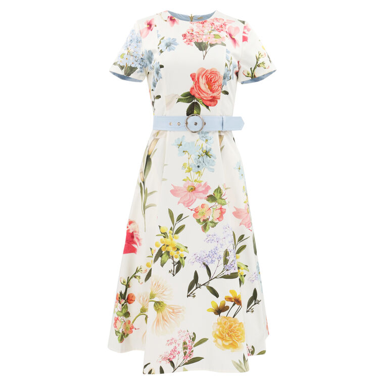 Lia Reversible Belted Midi Dress image number null