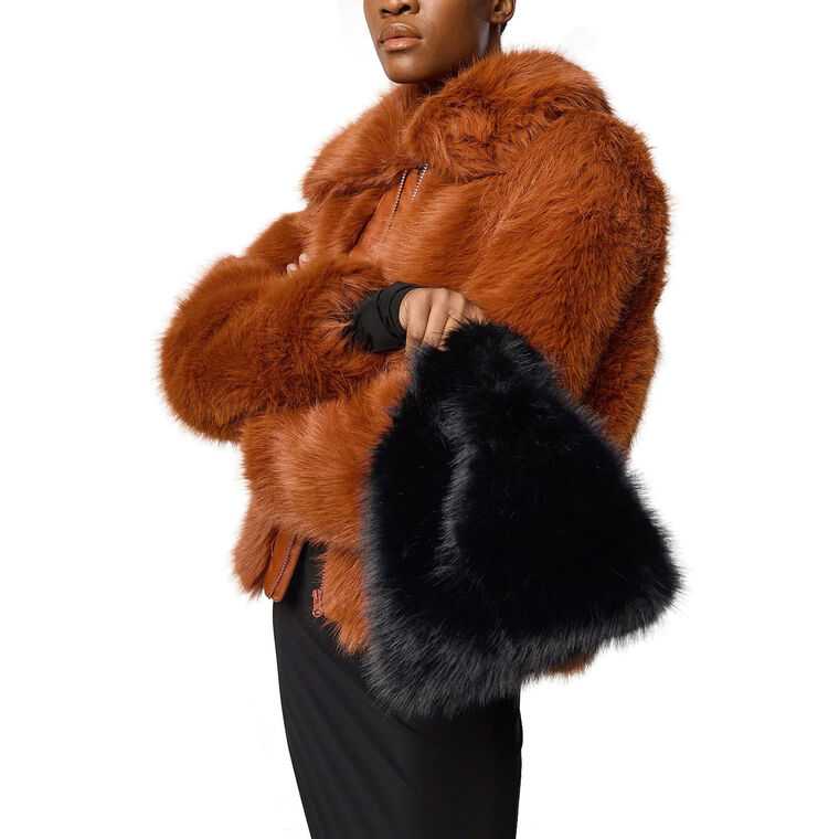 Faux Fur Tiny Tote image number null