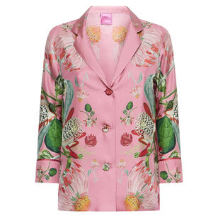 Light Long Sleeve Floral Print Jacket