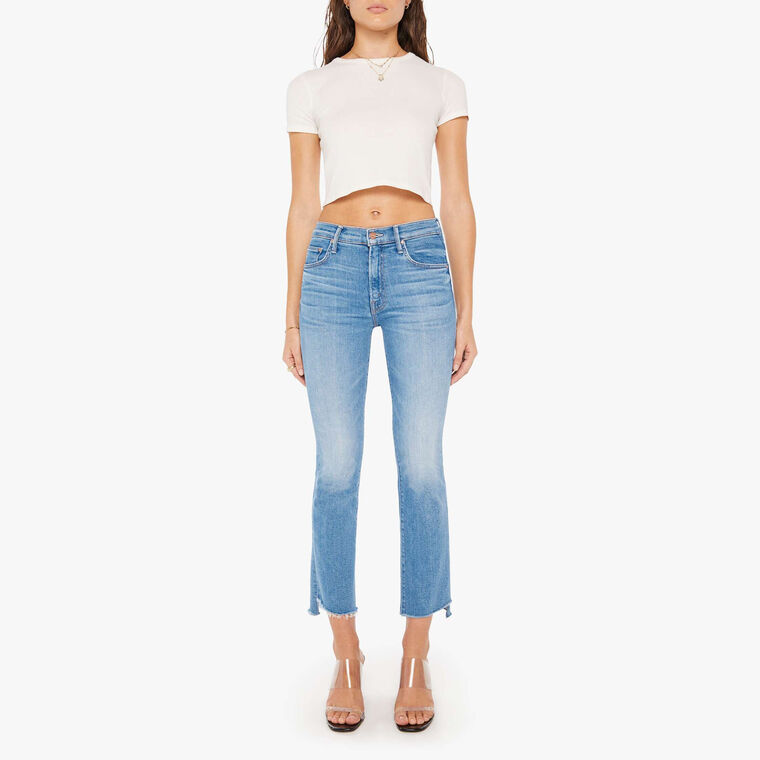 The Insider Crop Step Fray Jean image number null
