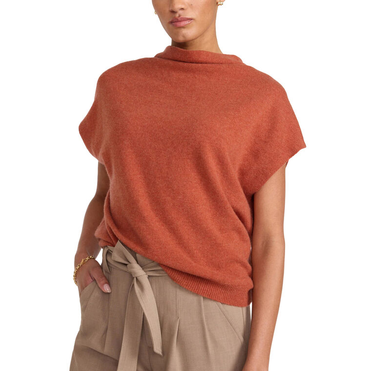 The Morten Funnel Neck Cashmere Top image number null