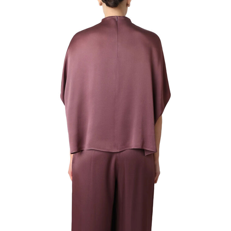 Satin Cape Tee image number null