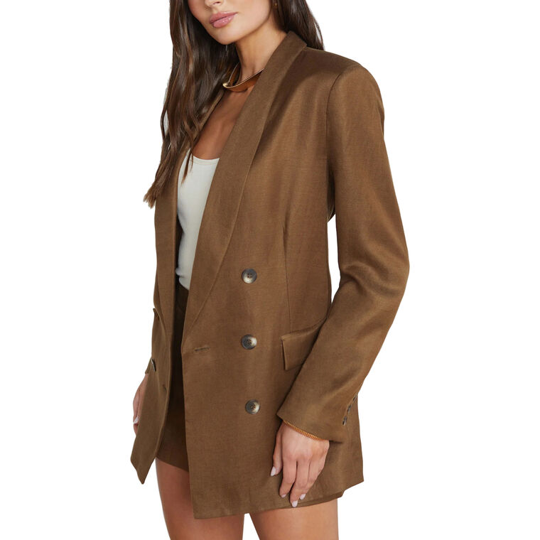Jayda Linen-Blend Blazer image number null
