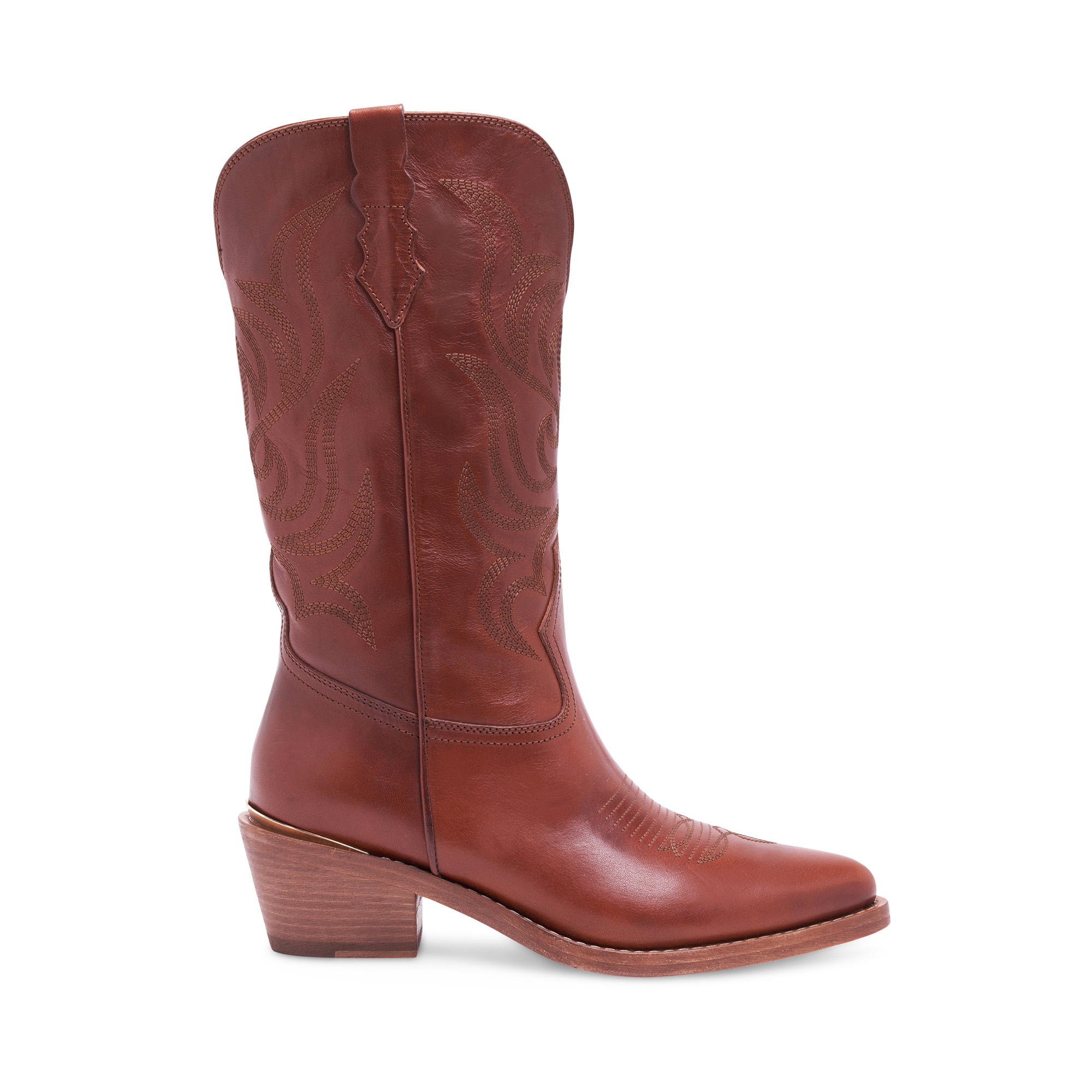 Gigi 55mm Calfskin Leather Cowboy Boot