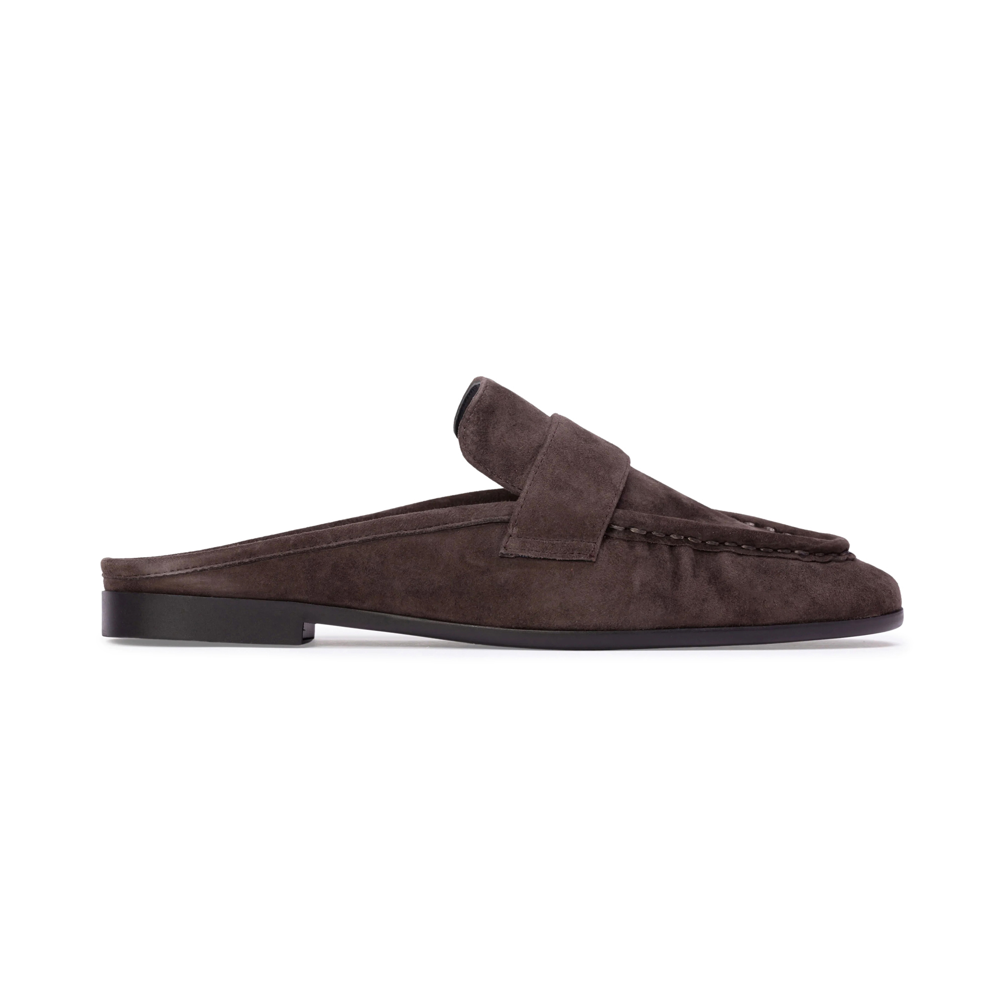 Gabby Suede Loafer Mule