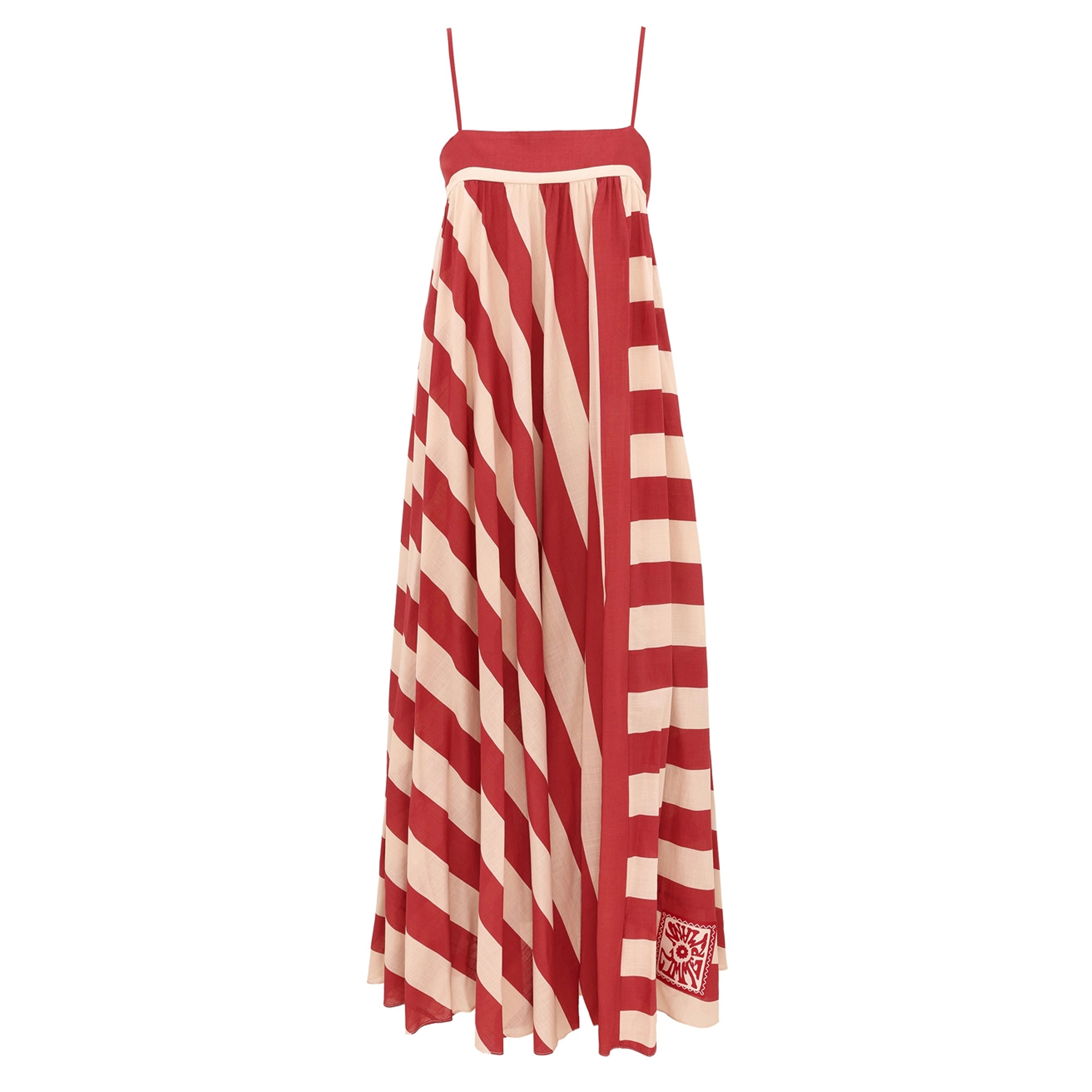 Roselight Stripe Maxi Dress