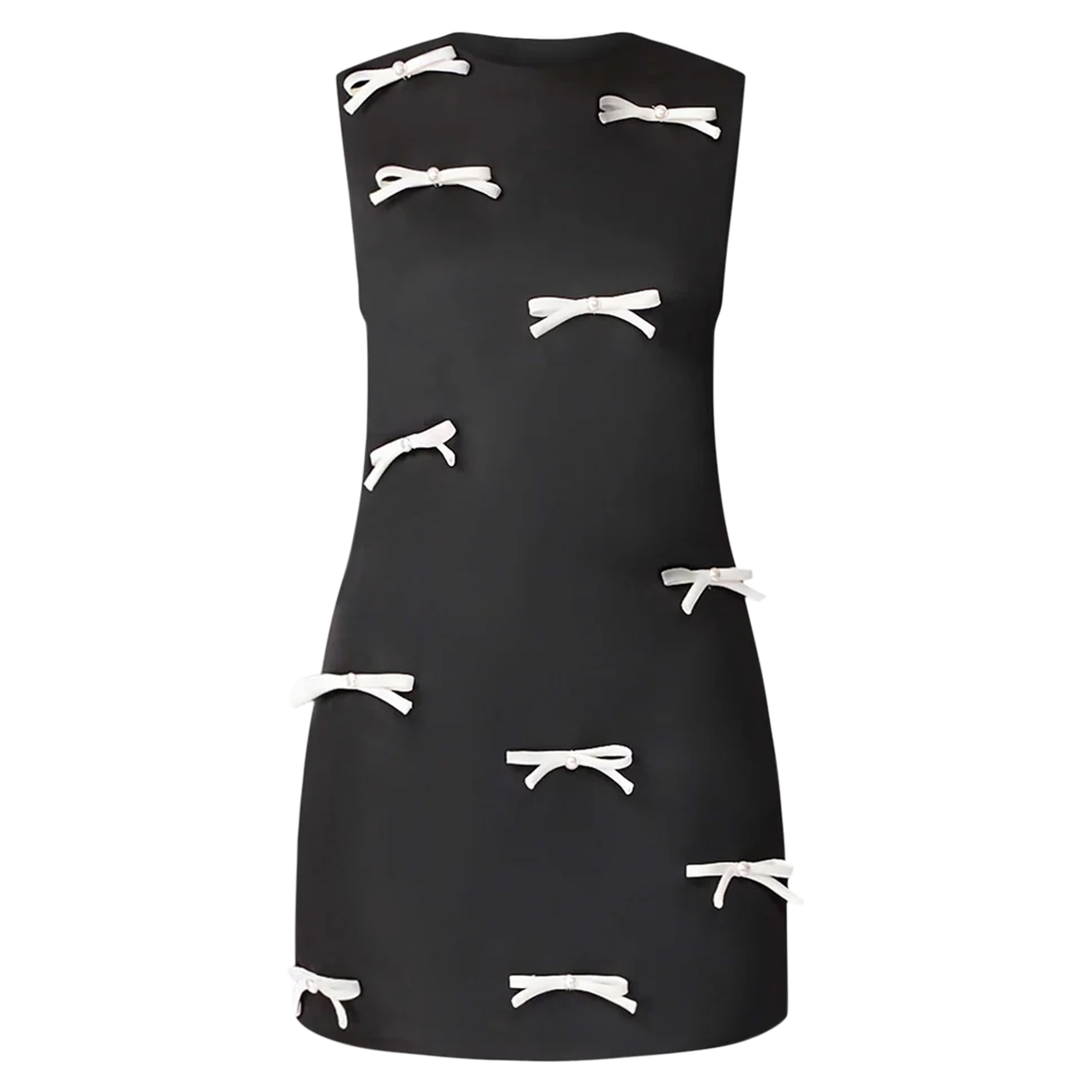 Ursula Sleeveless Bow Detail Mini Shift Dress