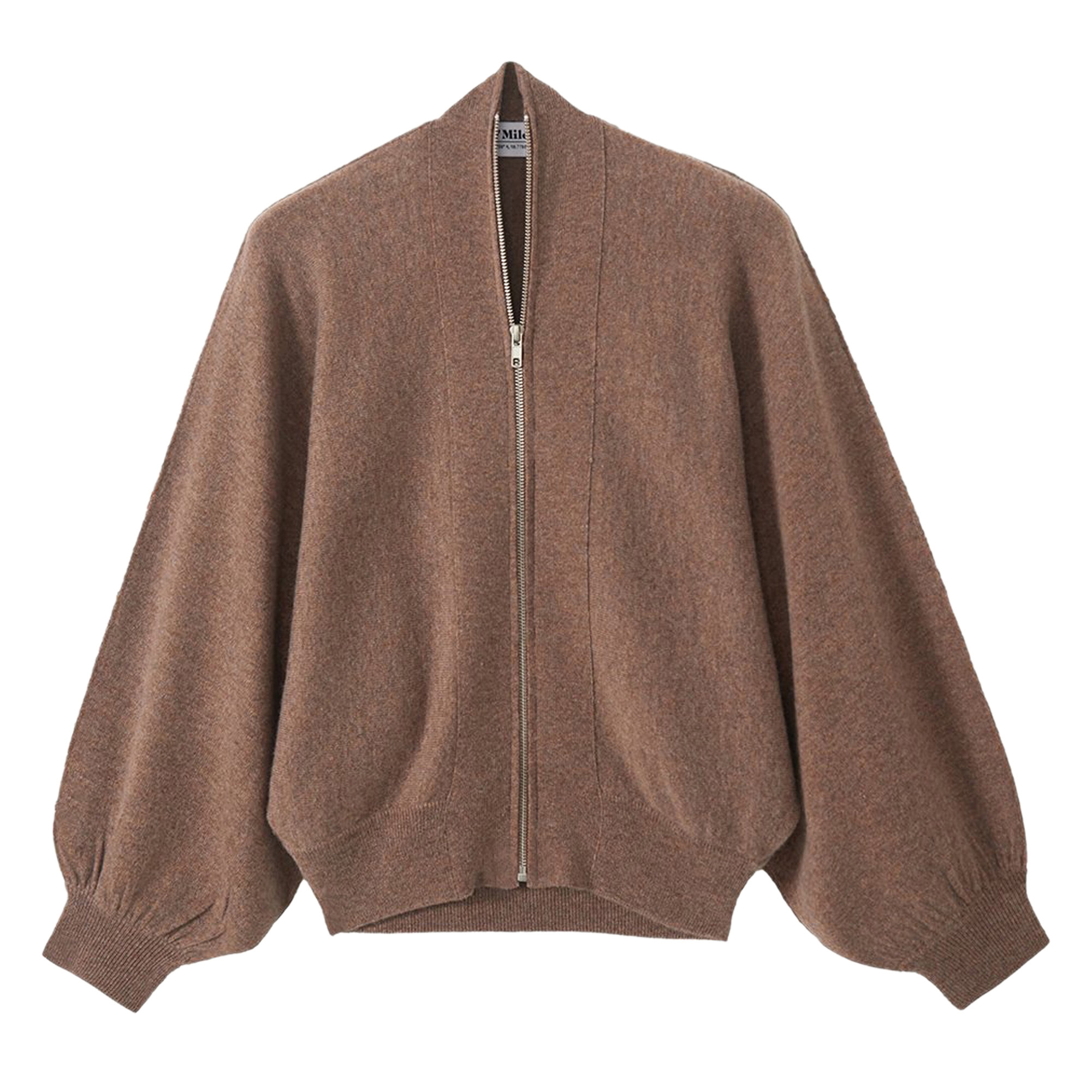 Gayle Dolman Sleeve Front Zip Cardigan