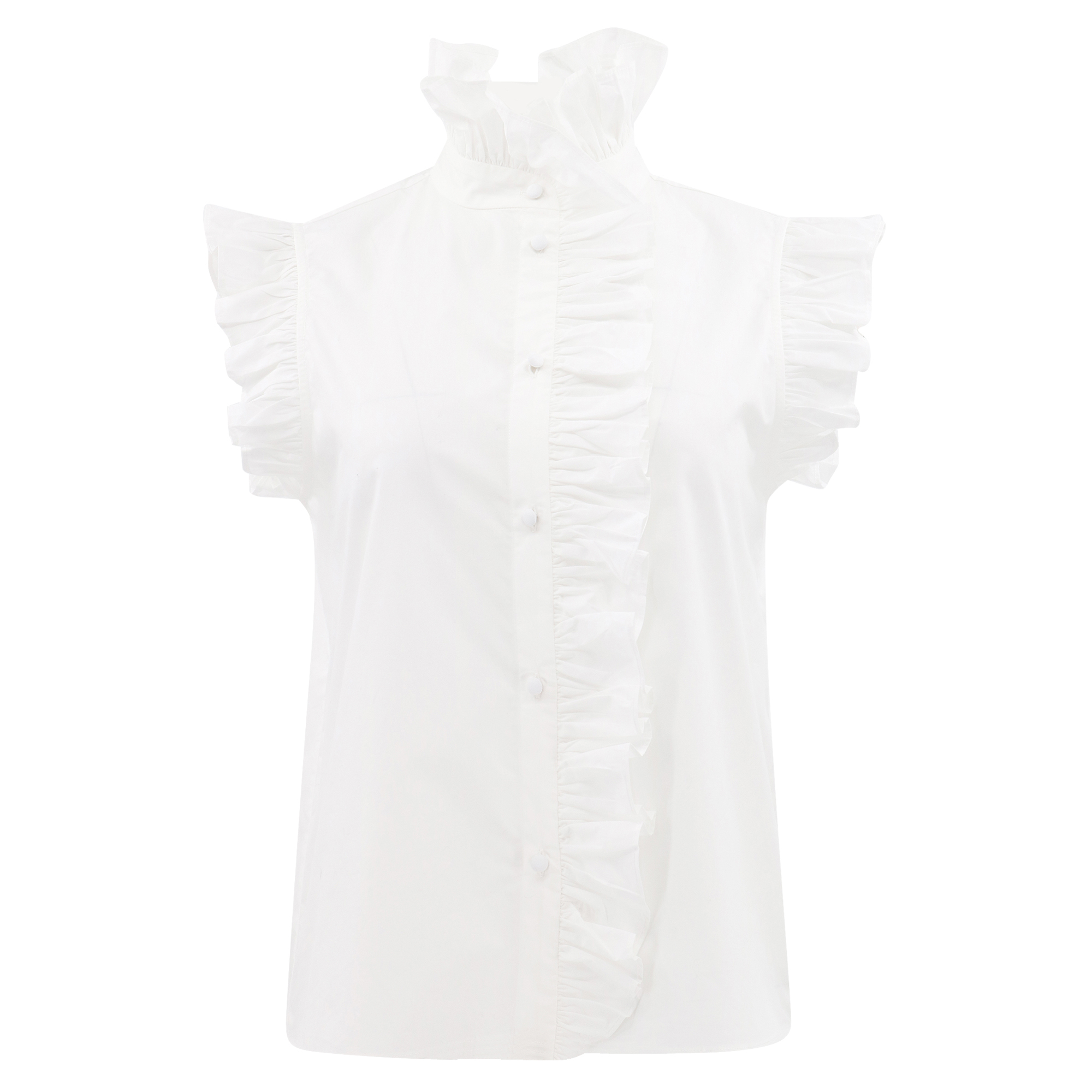 Marfa Short Sleeve Ruffle Detail Top