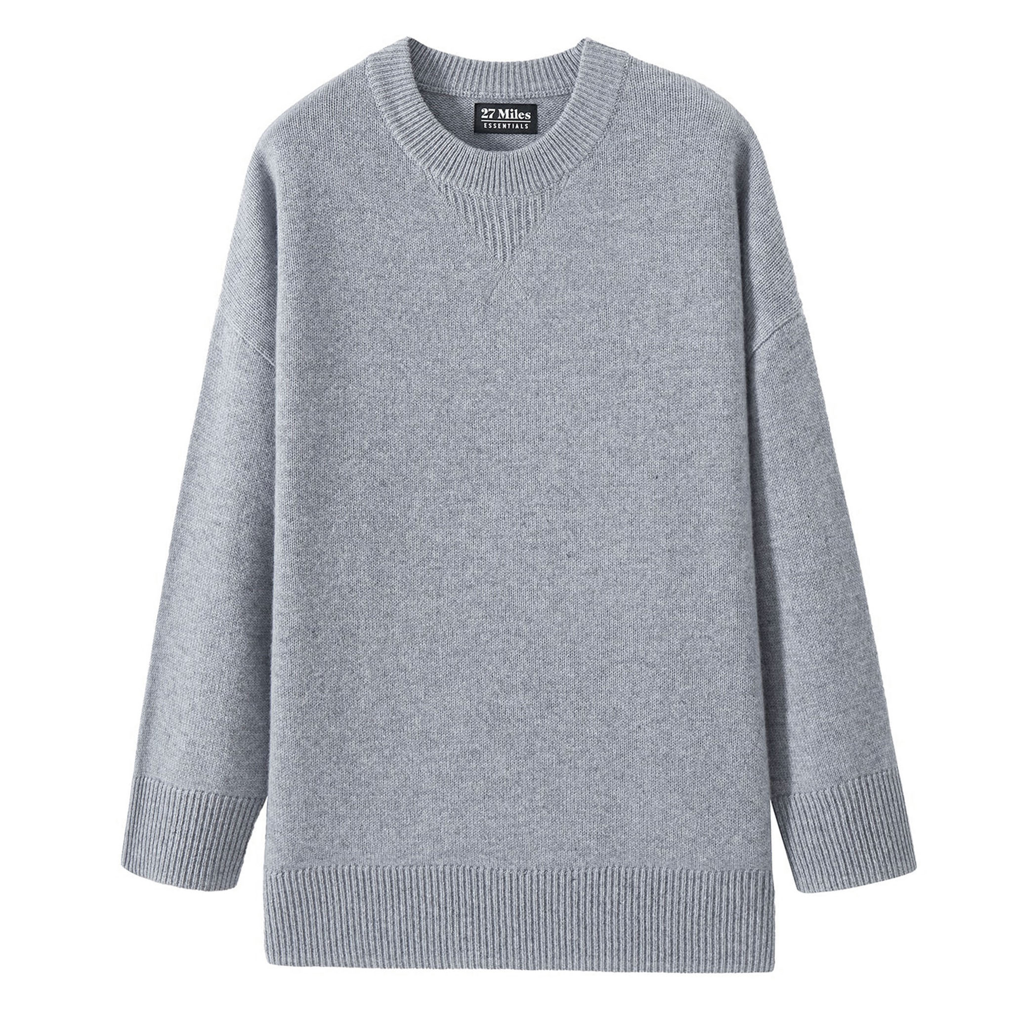 Saira Oversized Cashmere Crewneck Sweater