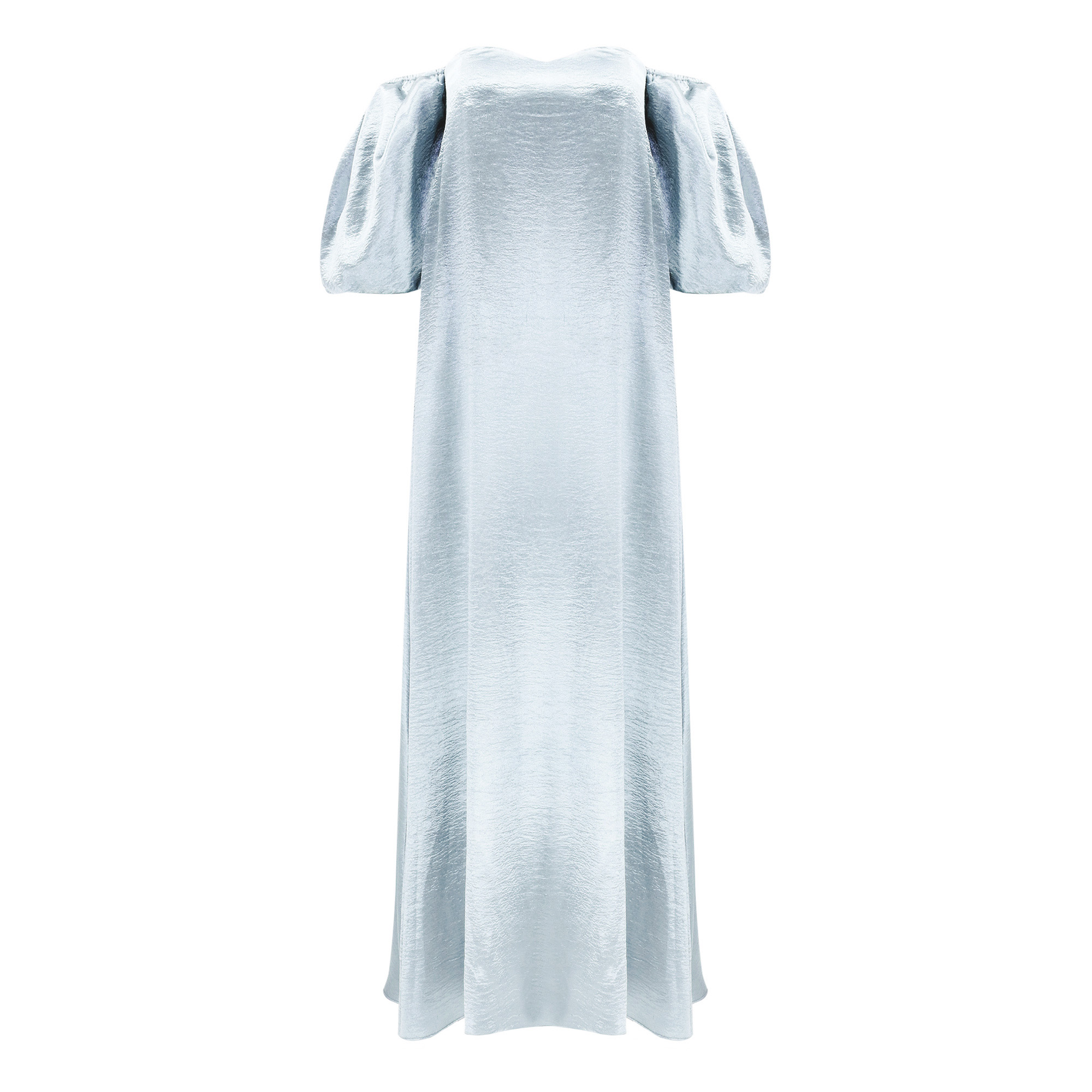 Palmer Liquid Satin Off-The-Shoulder Gown