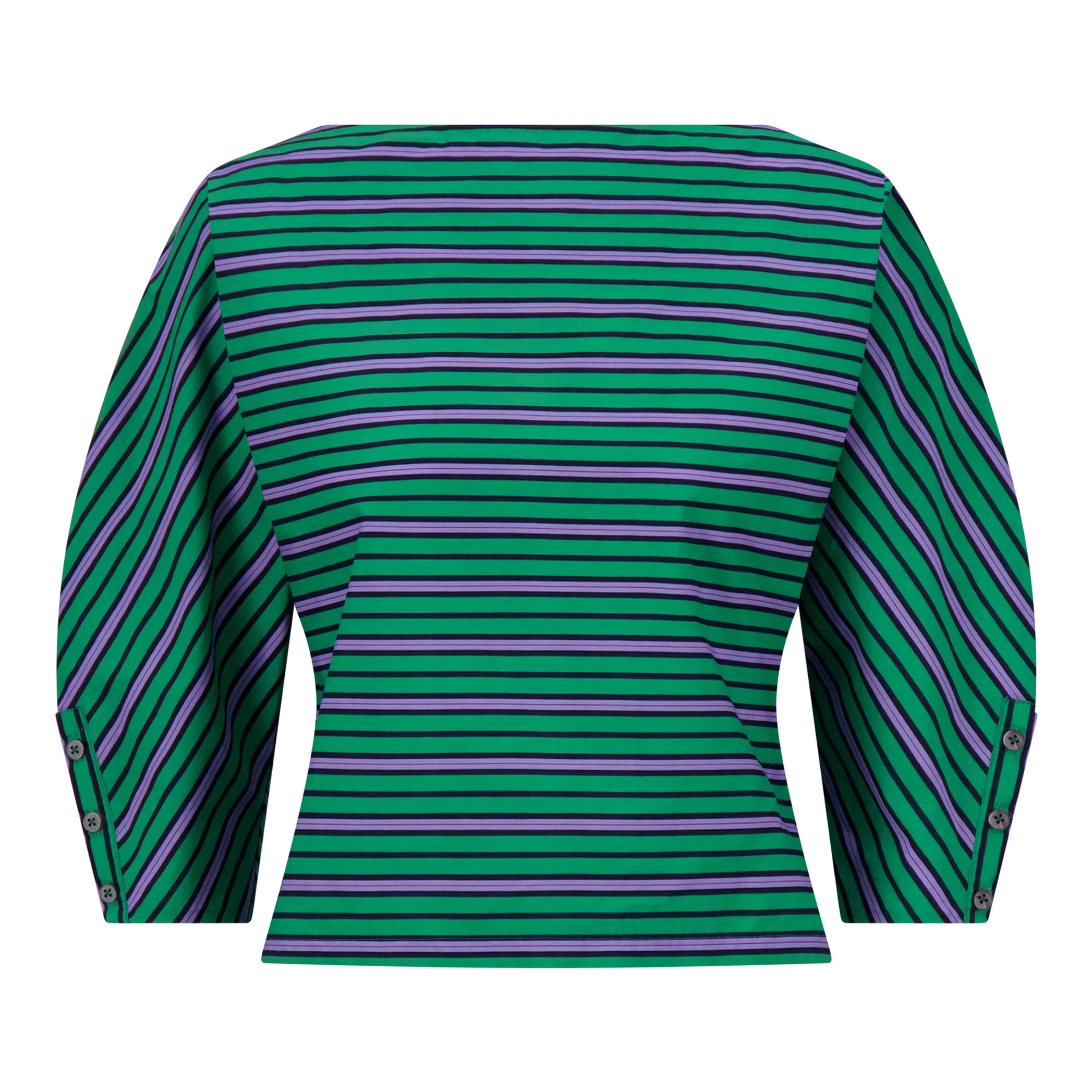 Striped Cotton Dolman Sleeve Top
