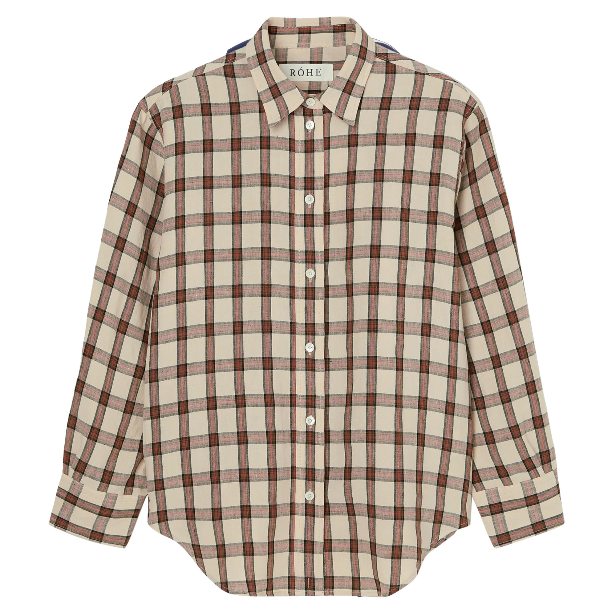 Long Sleeve Oversized Check Shirt