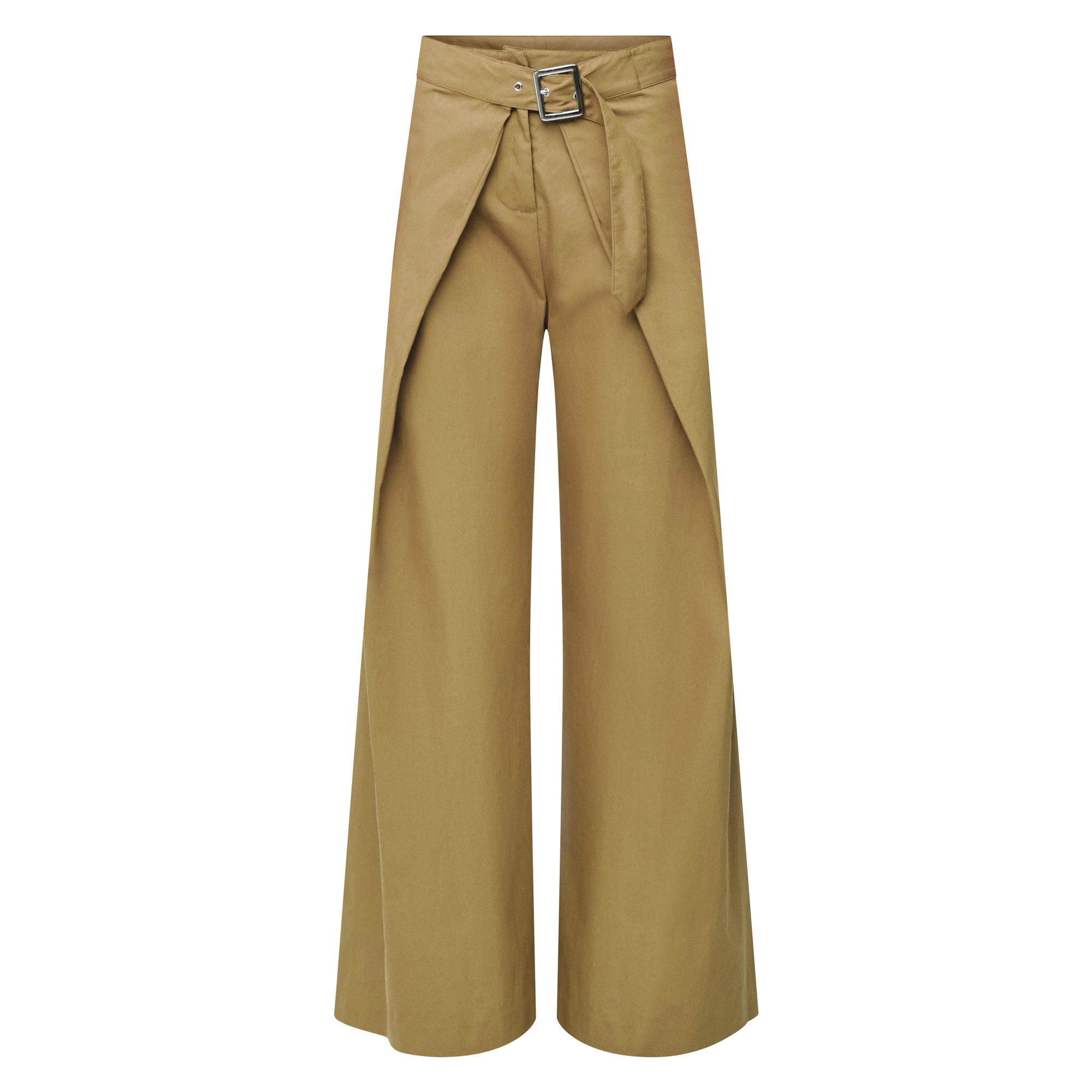 Utility Wrap Belted Wide-Leg Trouser