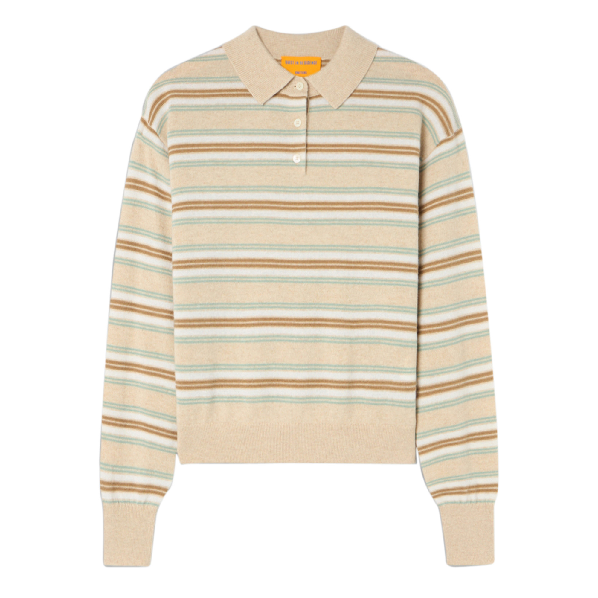 Long Sleeve Collegiate Stripe Polo