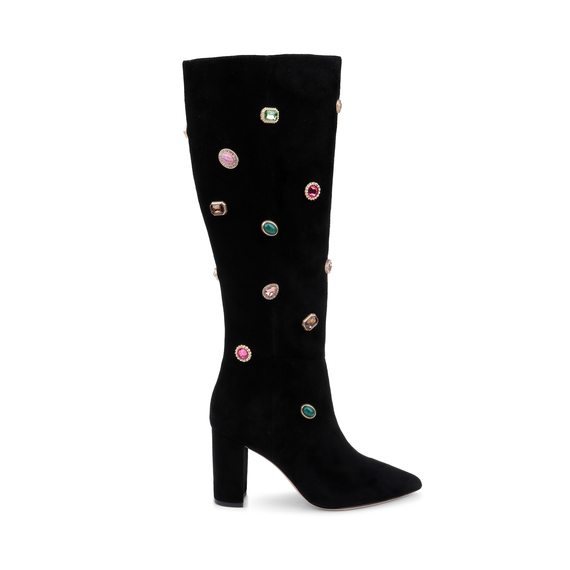 Concourse Embellished Kid Suede Boot