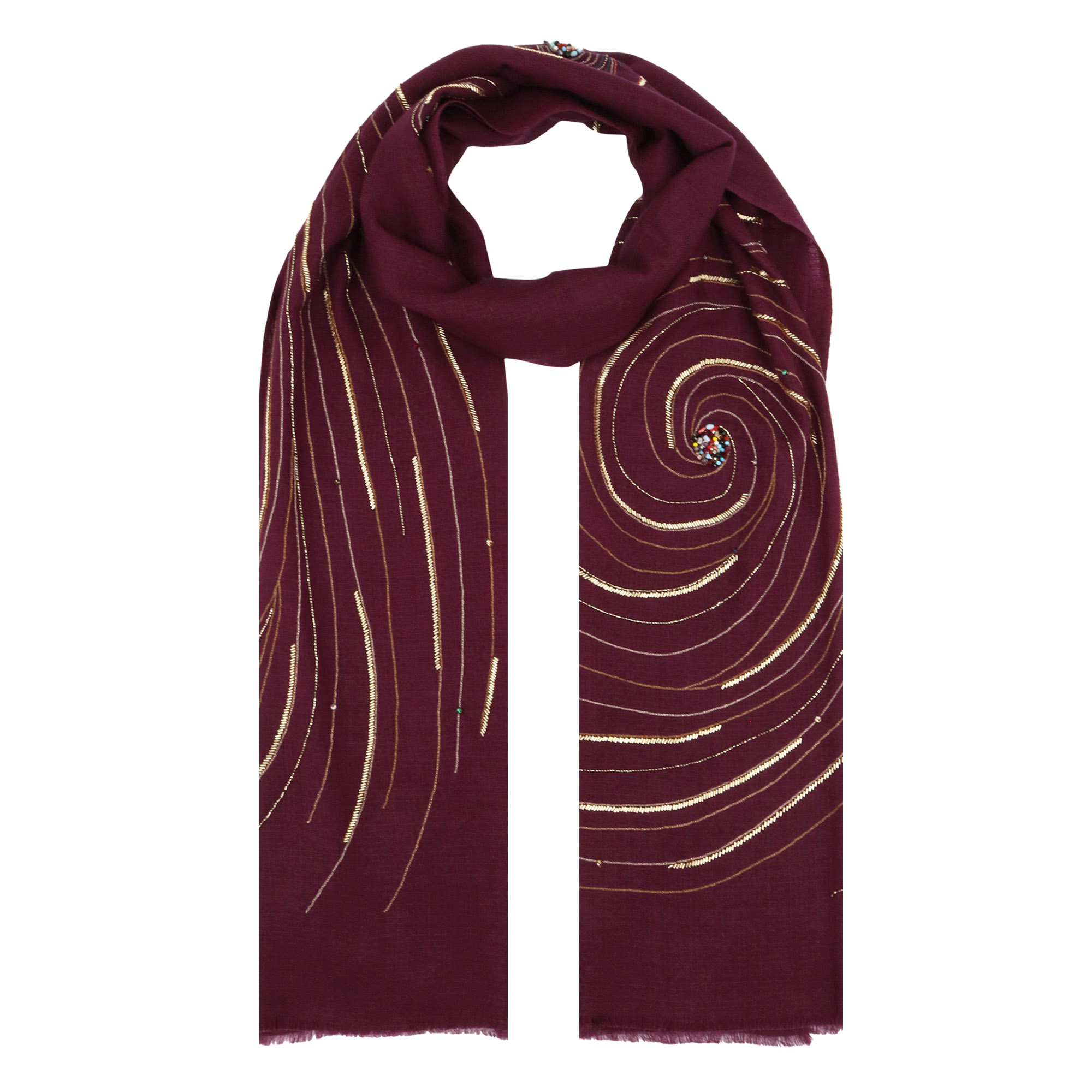 Astral Bloom Merino Scarf