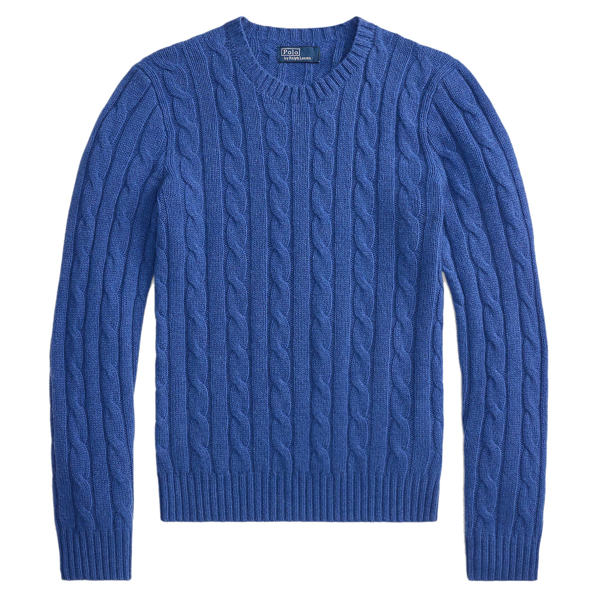 Cashmere Long Sleeve Cable Knit Sweater