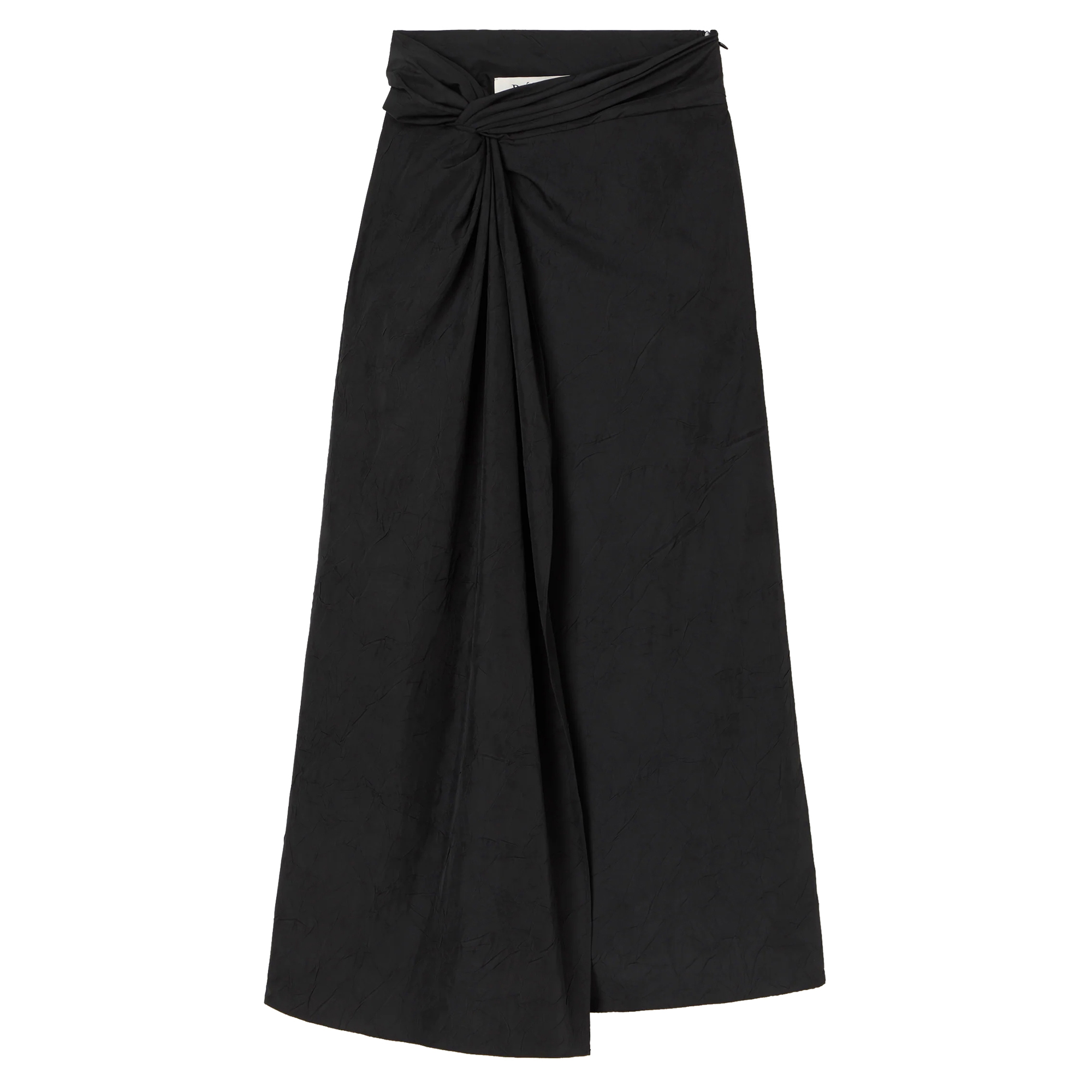 Sarong Textured Midi Skirt