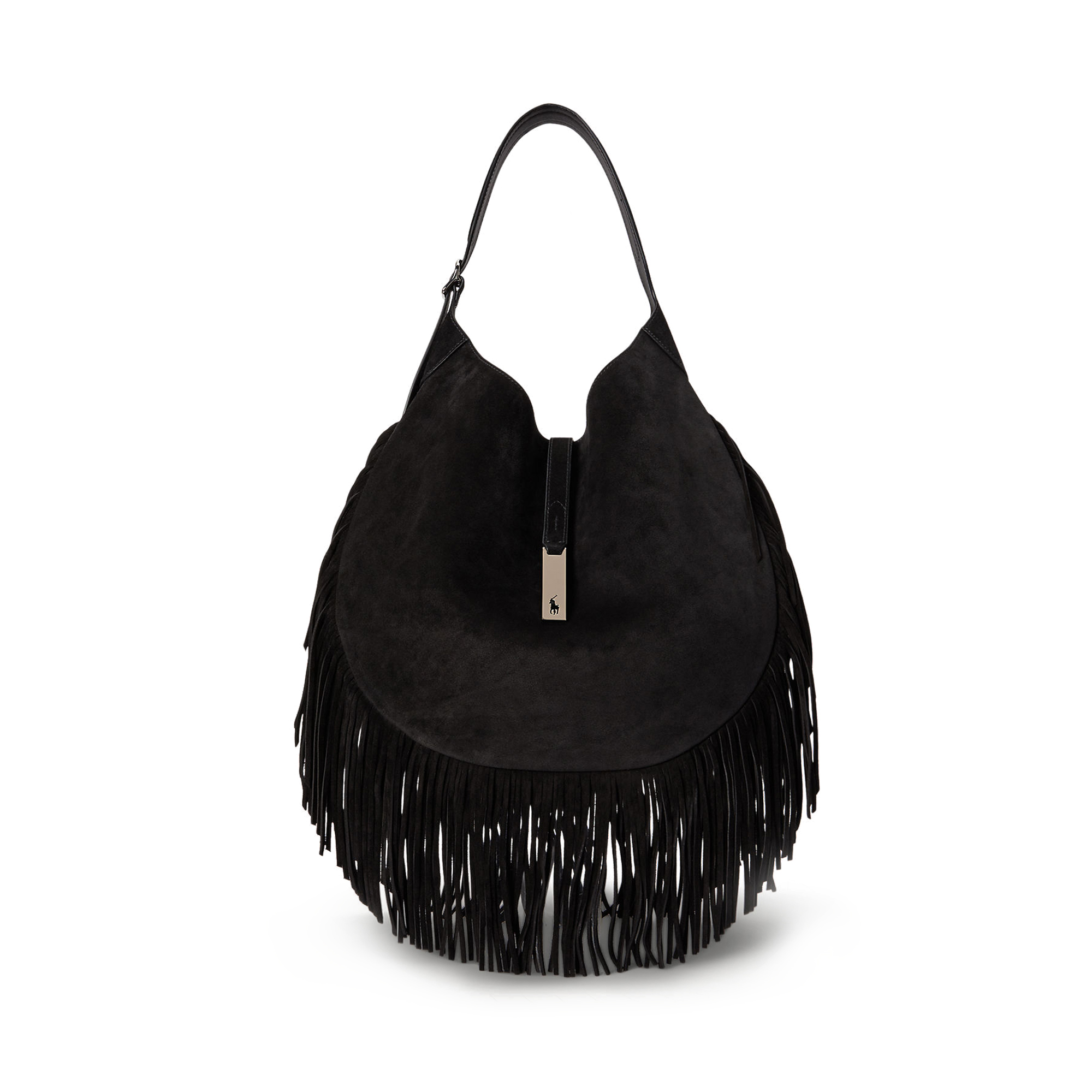 Large Suede Fringe Shoulder Bag
