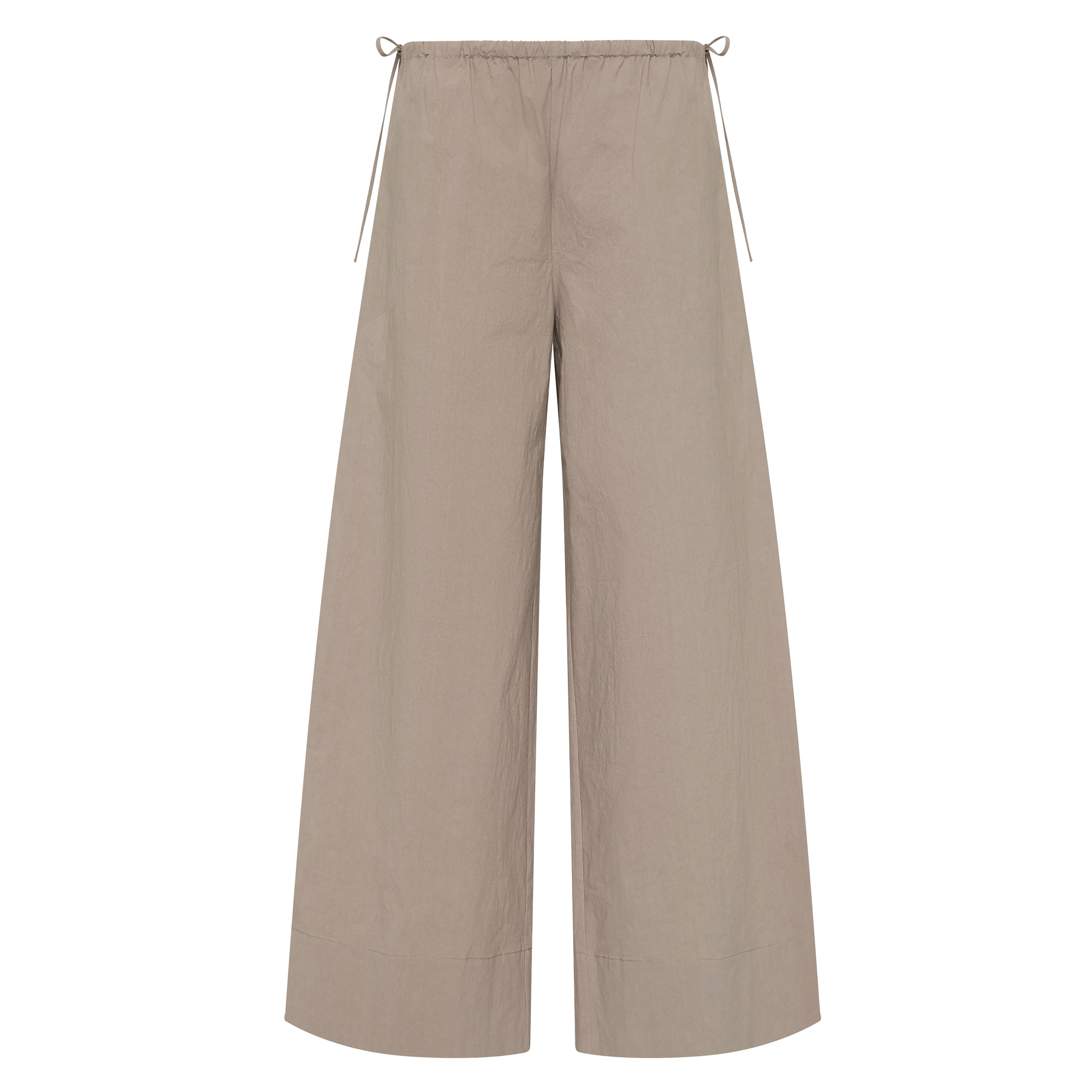 Technical Cotton Cropped Pants