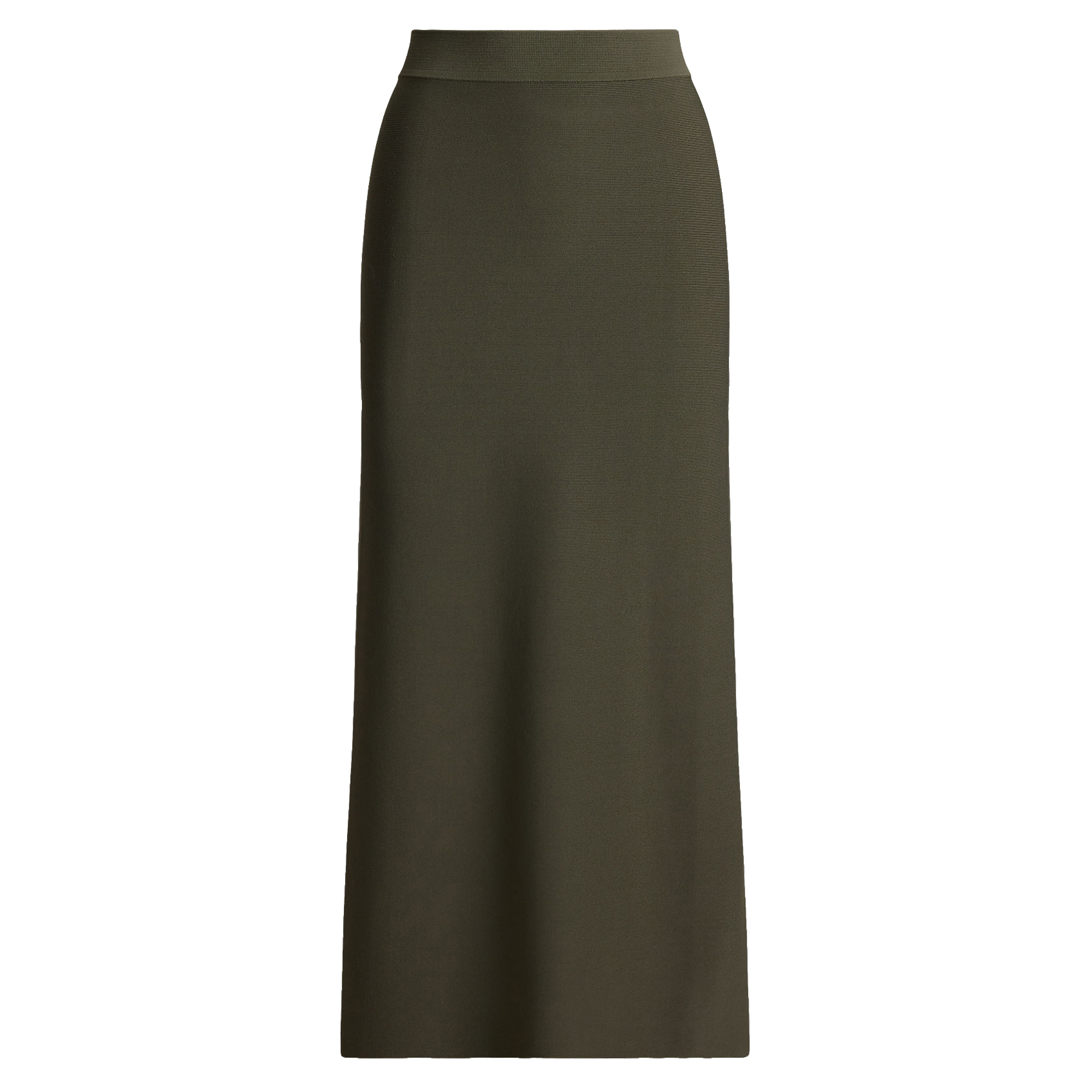 Ribbed Sweater Midi Pencil Skirt