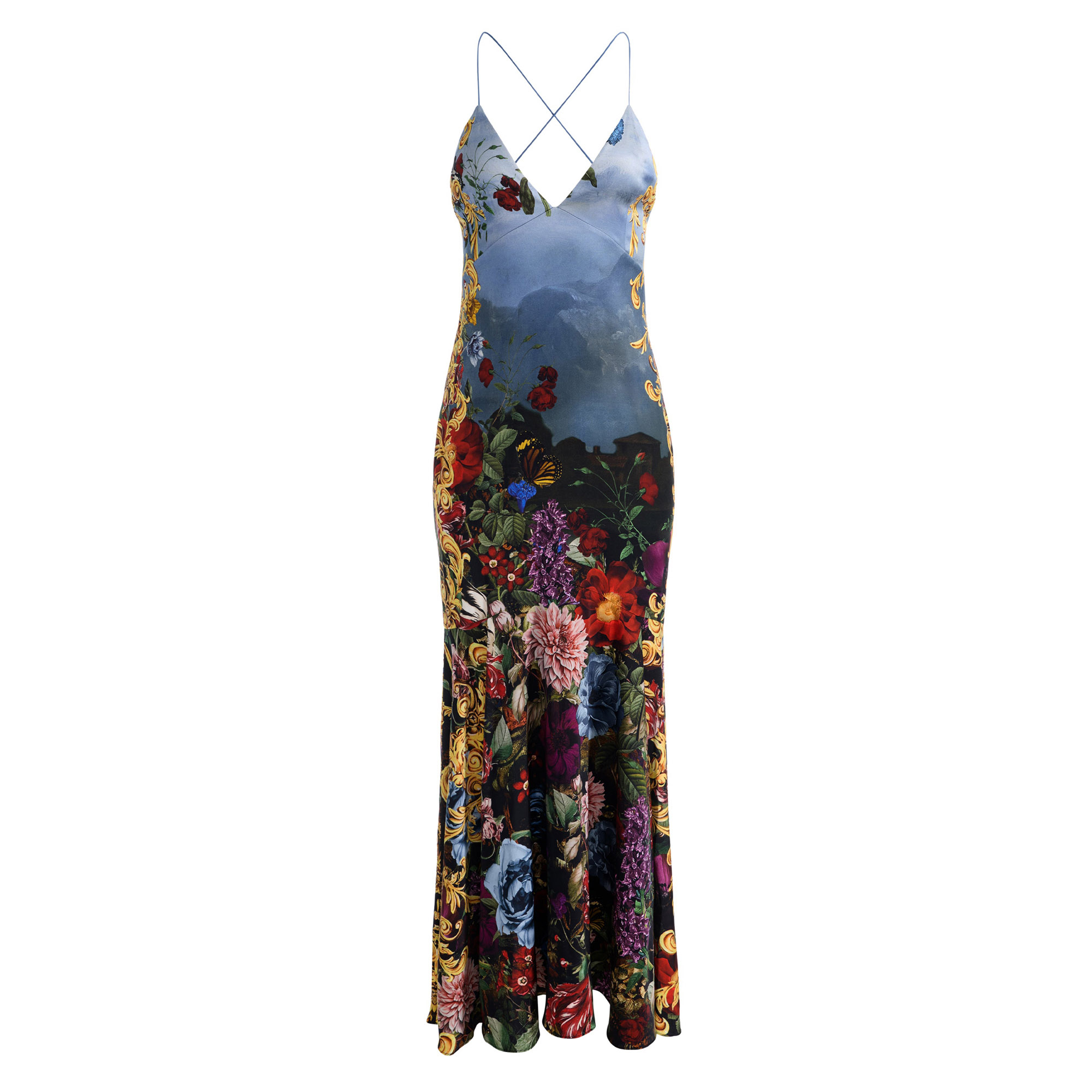 Milta Floral Mermaid Slip Dress