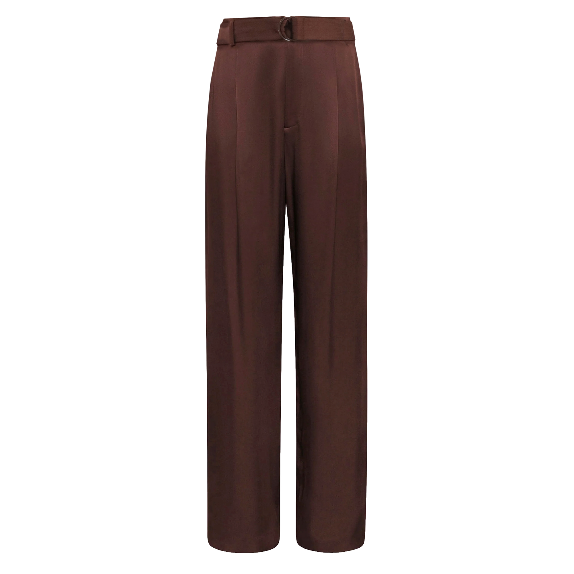 Lightweight Satin High Waisted Pants