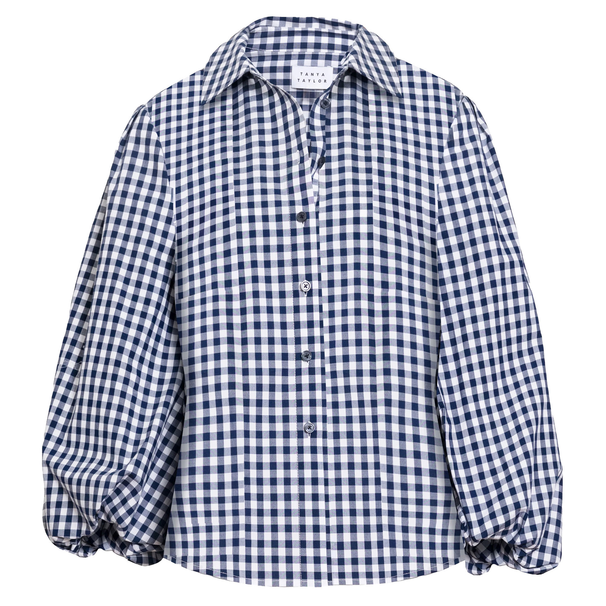Marina Long Sleeve Gingham Top