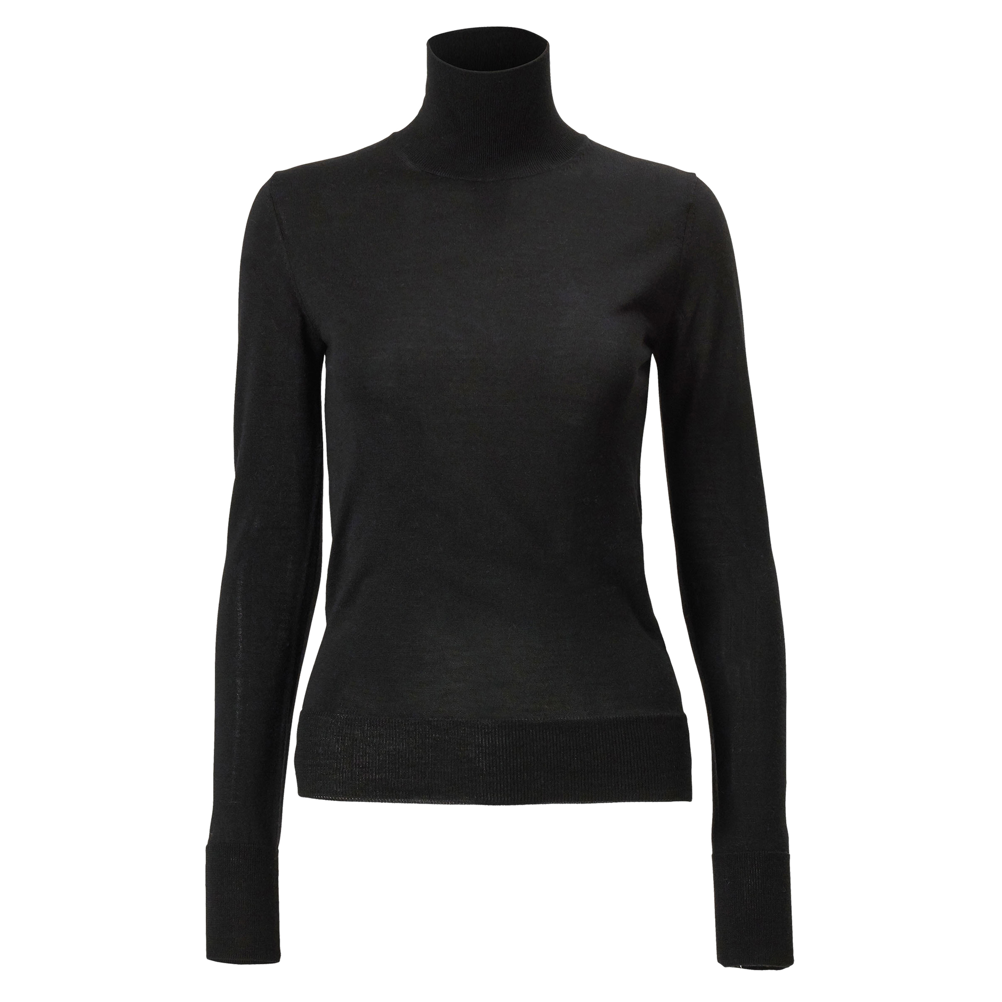 Merino-Silk Turtleneck Sweater
