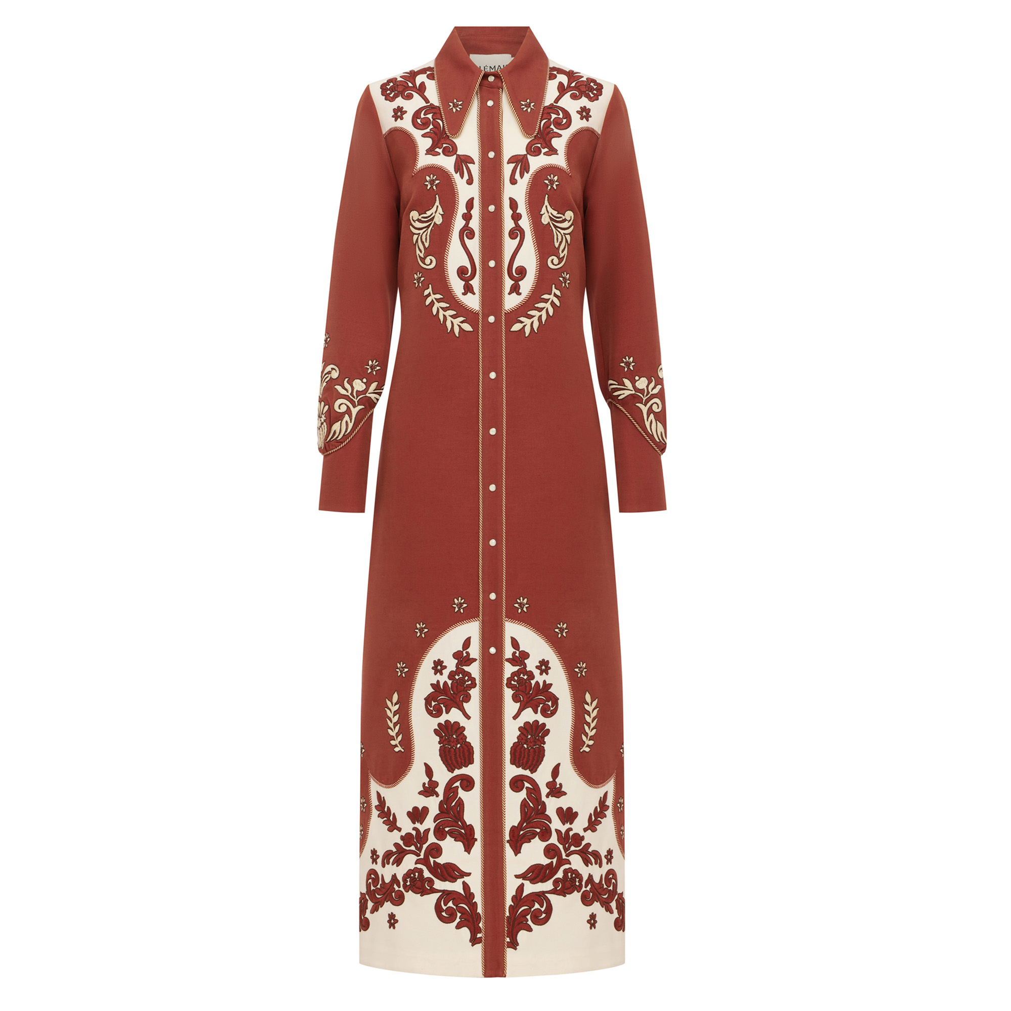 Duke Embroidered Shirtdress