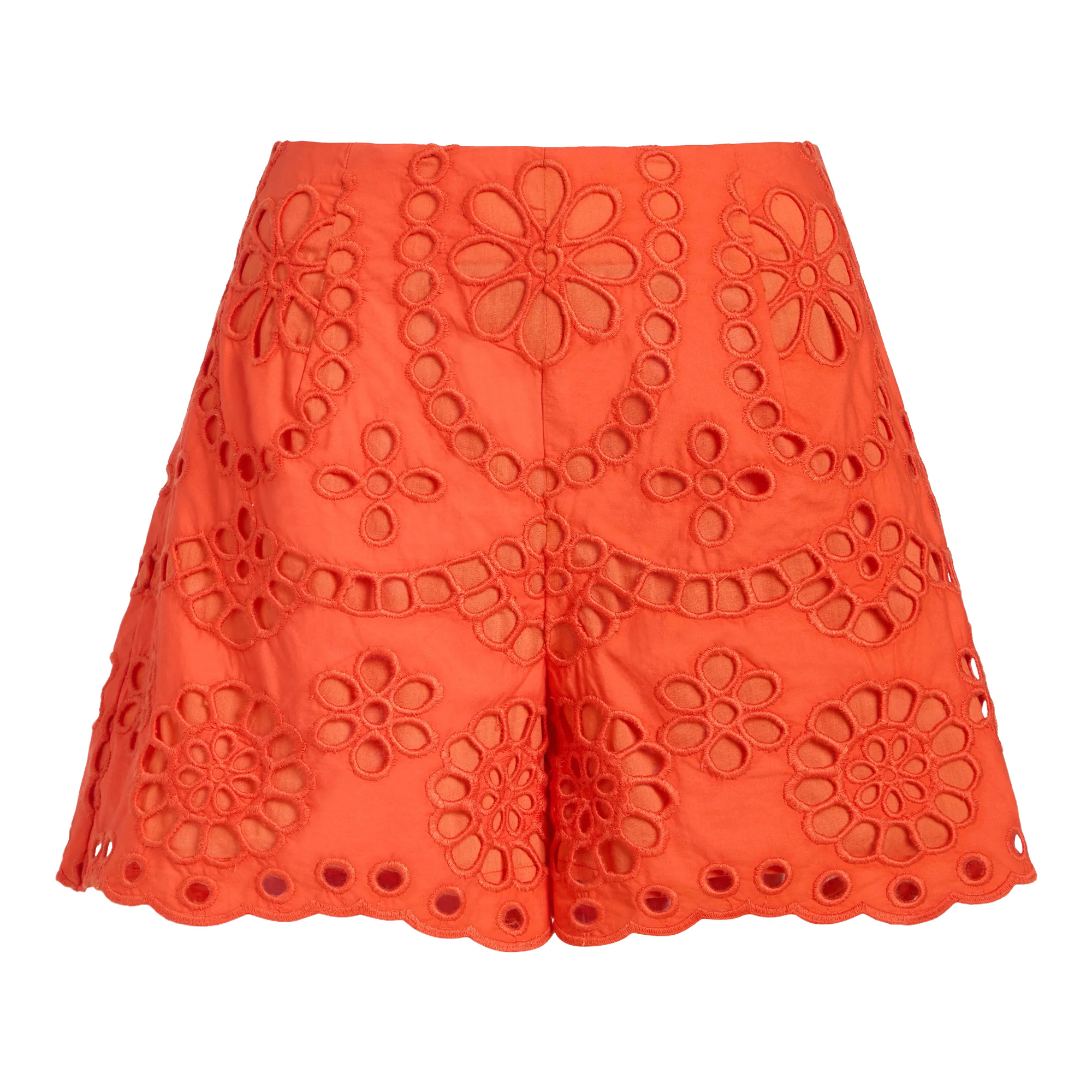 Fable High-Rise Eyelet Scallop Hem Short