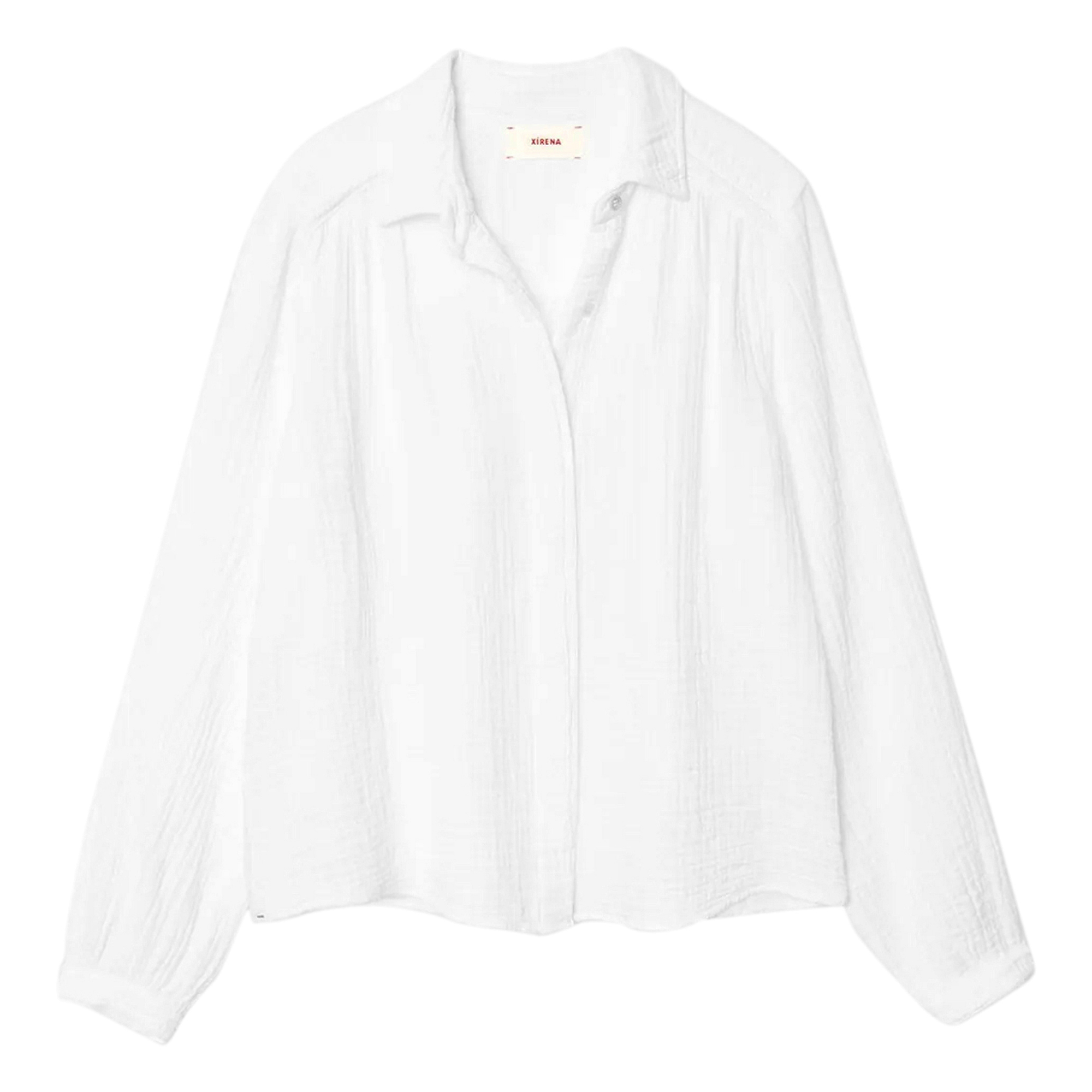 Julianne Long Sleeve Cotton Gauze Shirt