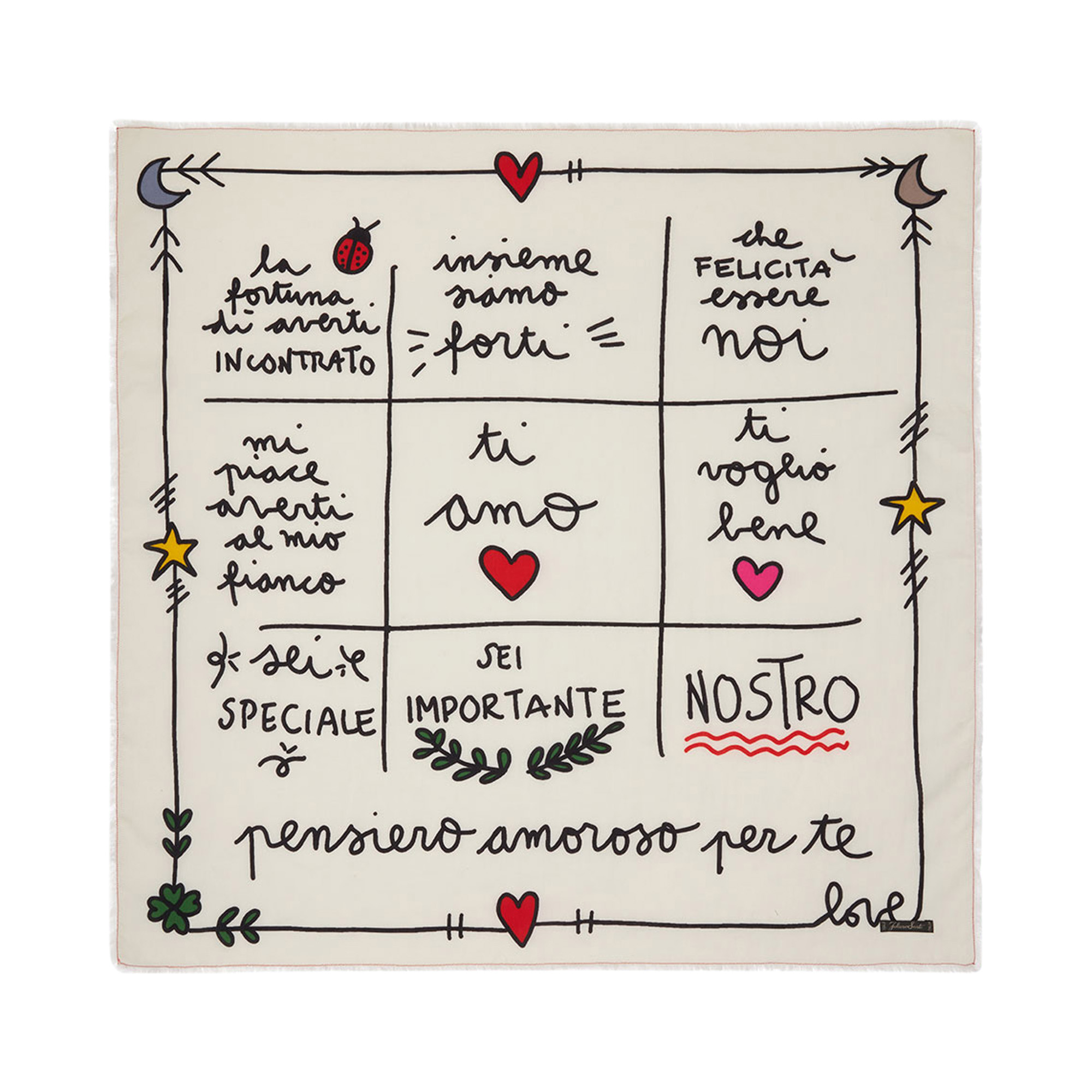 Pensiero Square Scarf