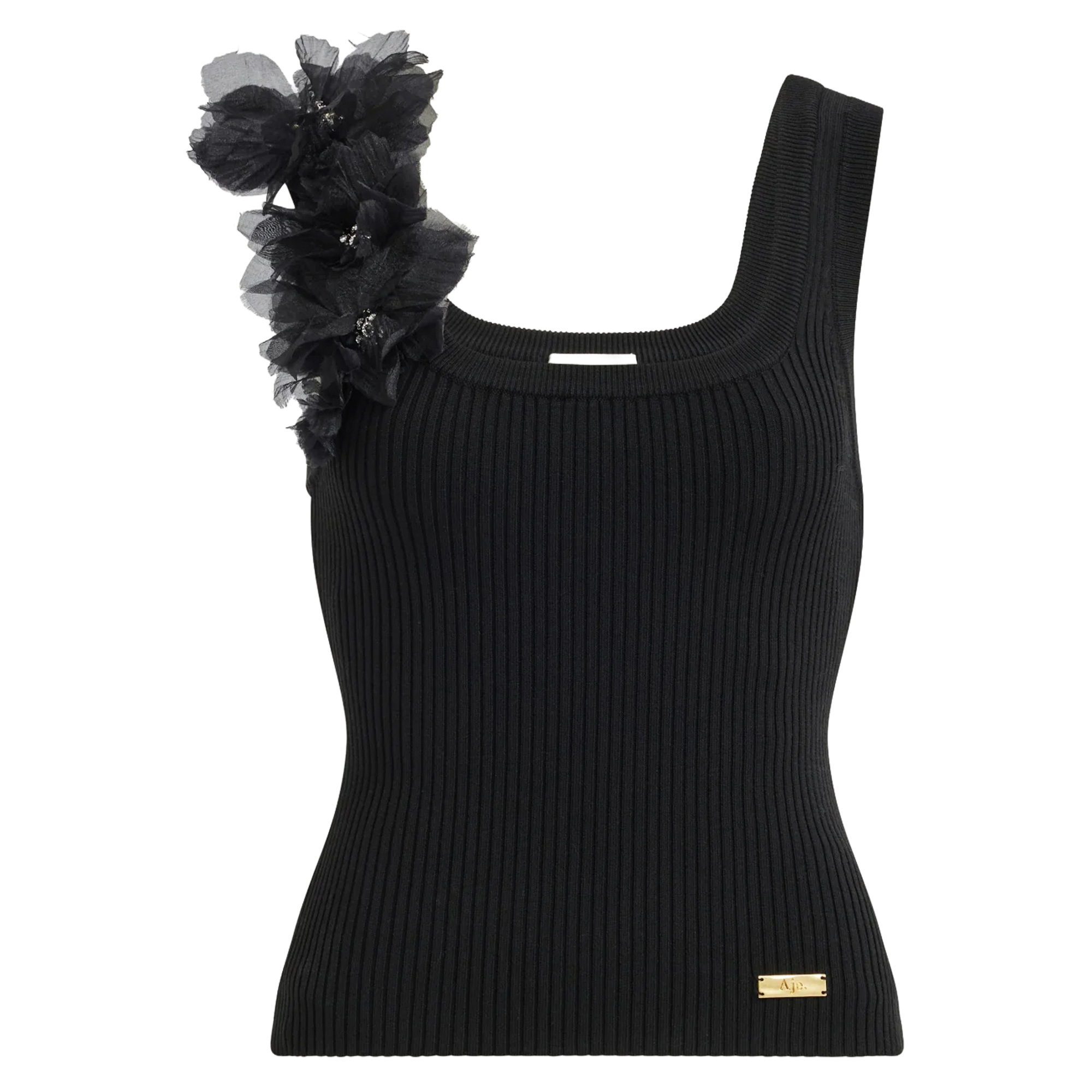 Pamela Flower Knit Tank Top