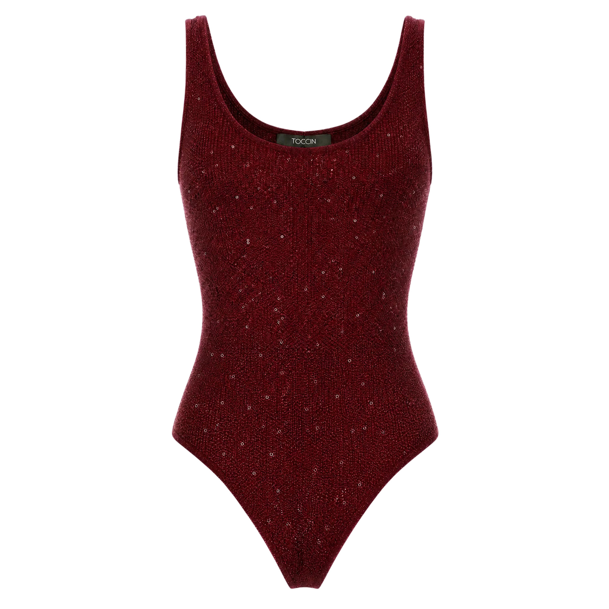Sheila Sleeveless Scoop Neck Thong Bodysuit