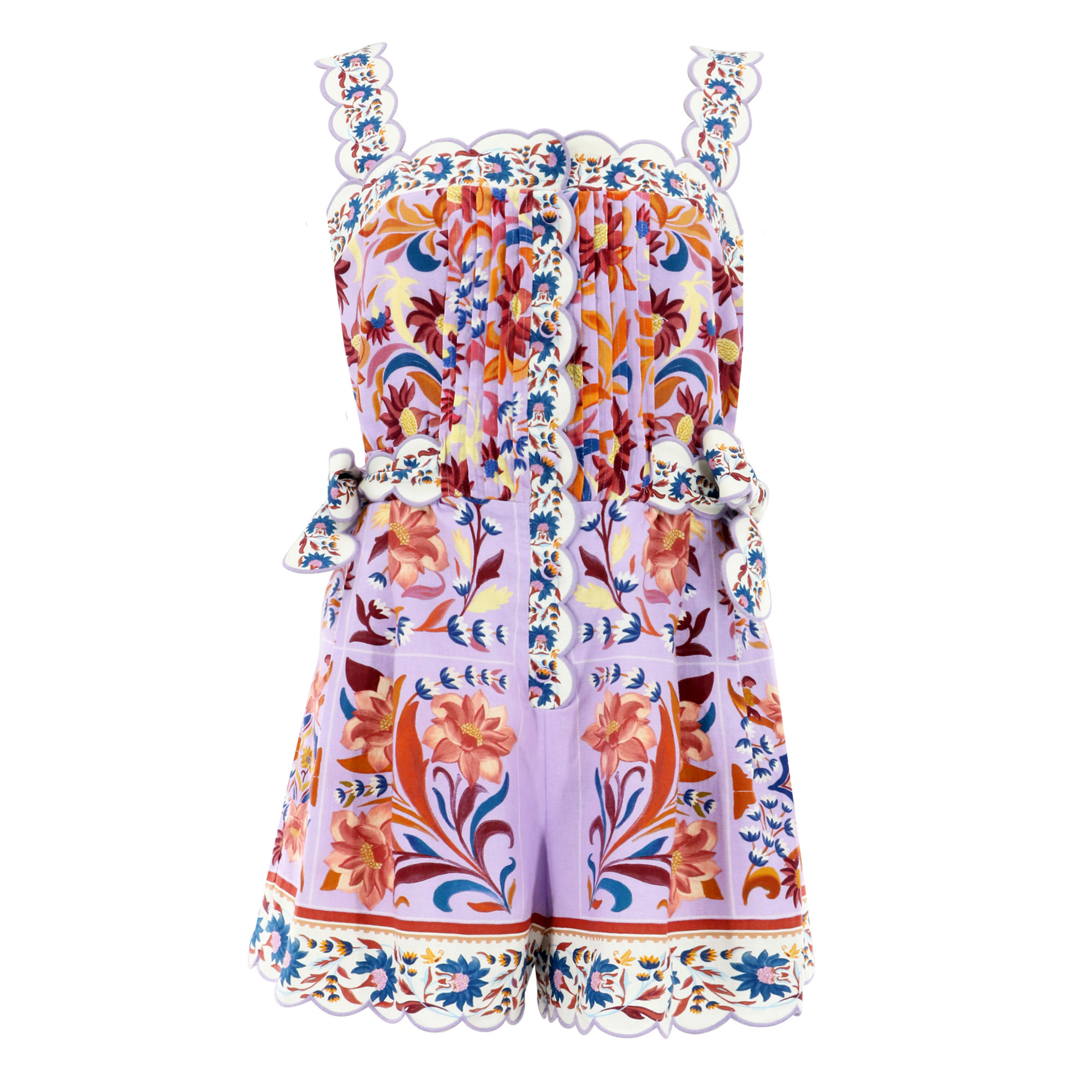 Flower Tiles Lilac Romper