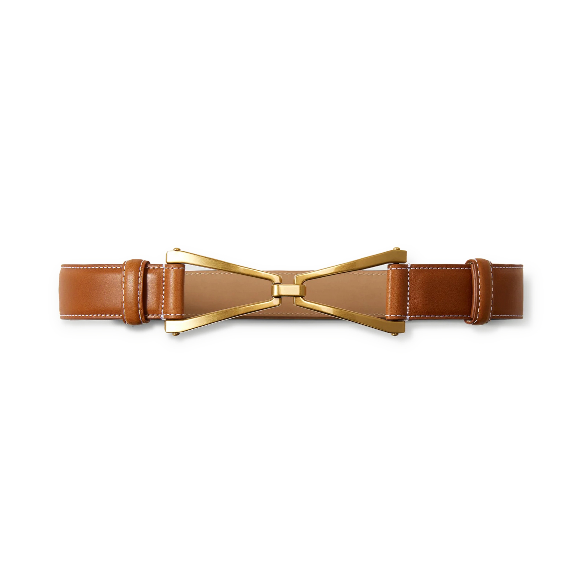 V Leather Belt