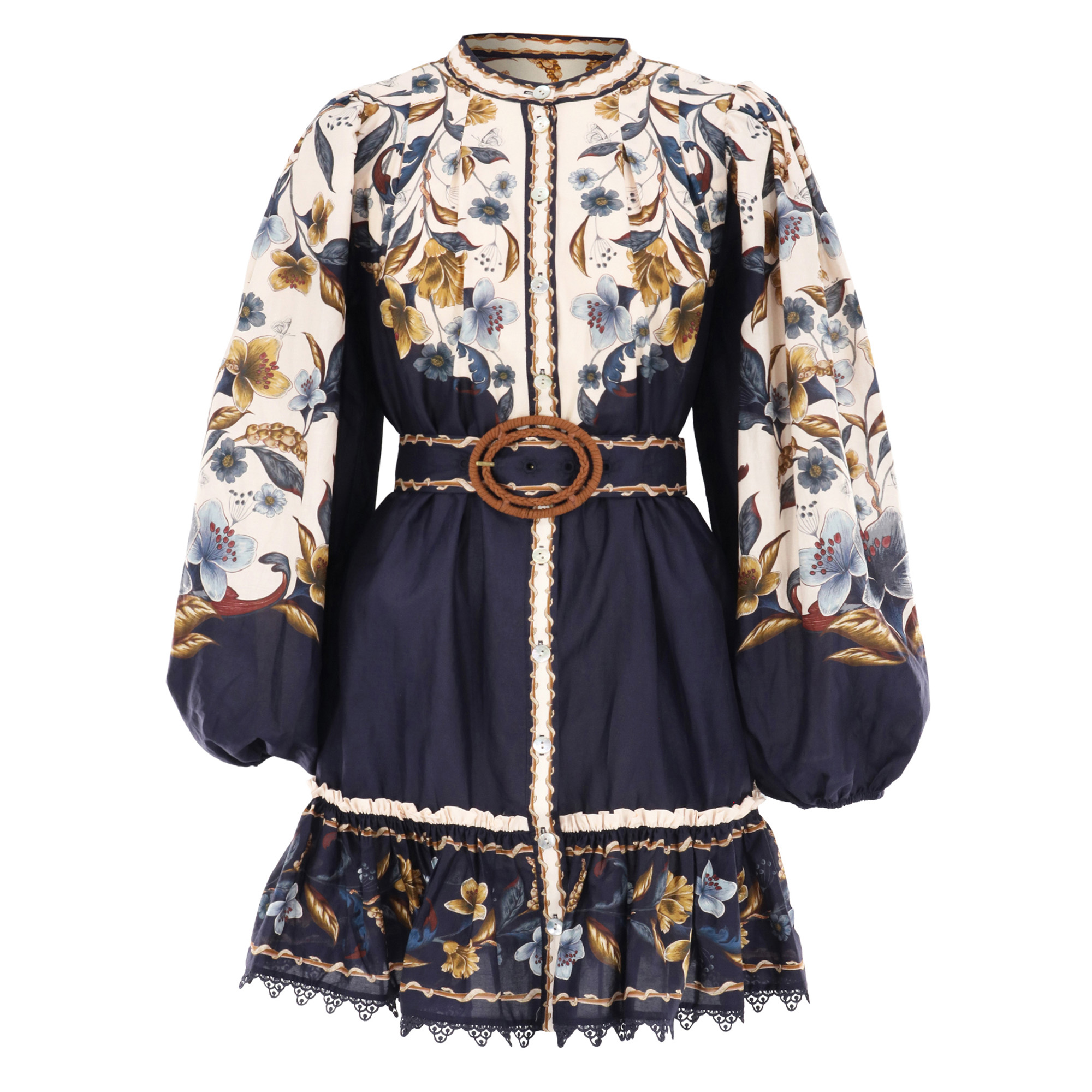 Golden Nature Mini Dress