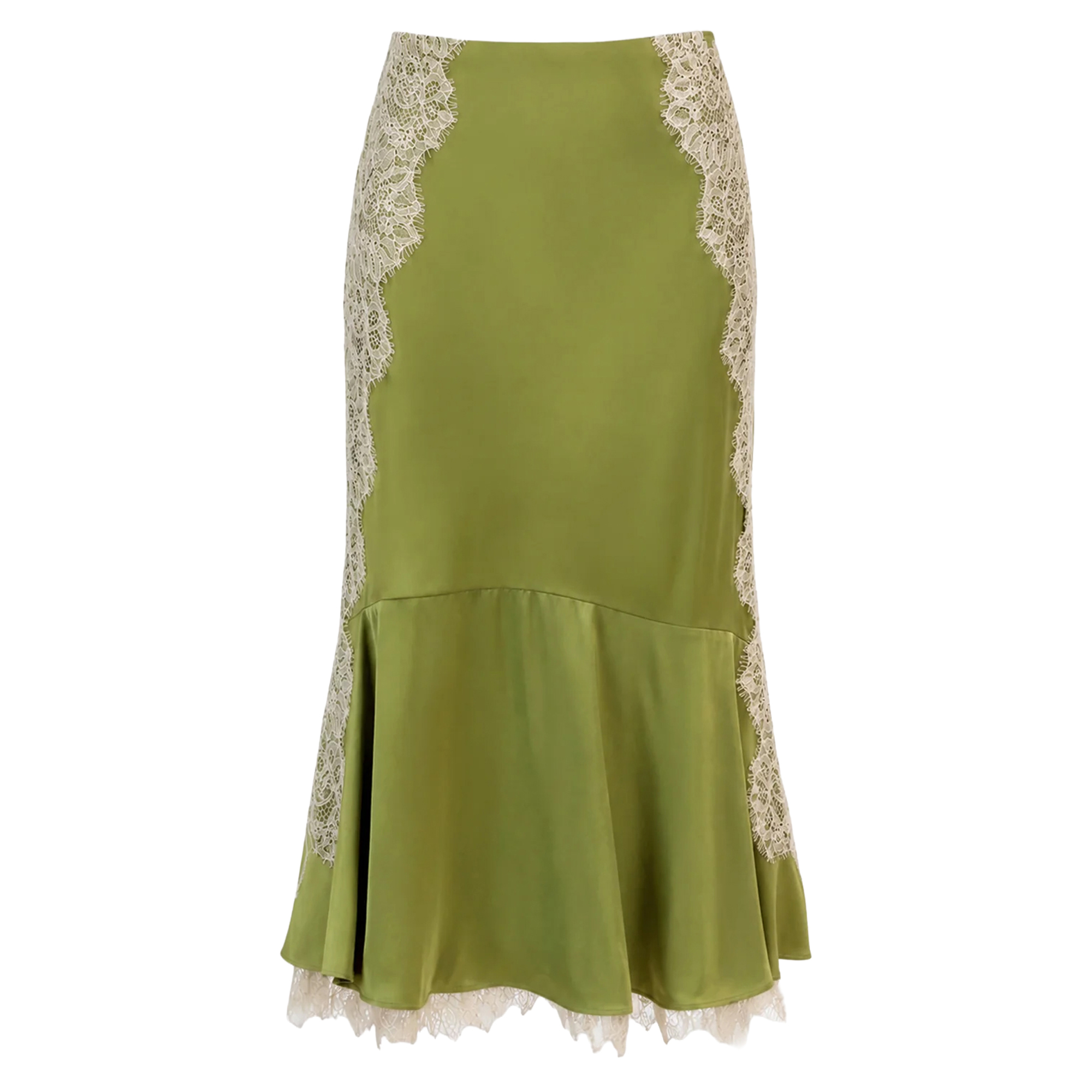 Esme Satin Liore Midi Skirt