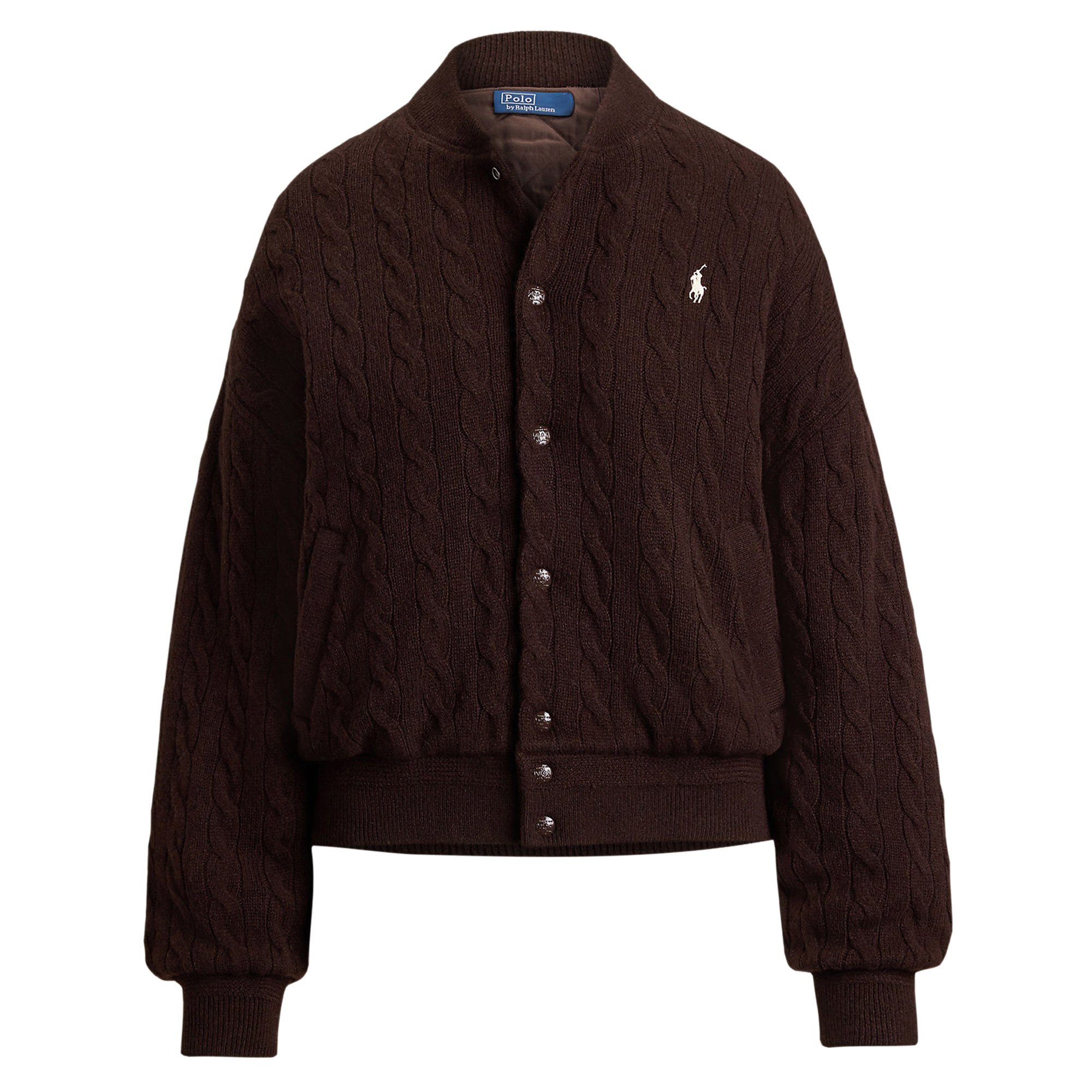 Wool Cashmere Cable-Knit Jacket