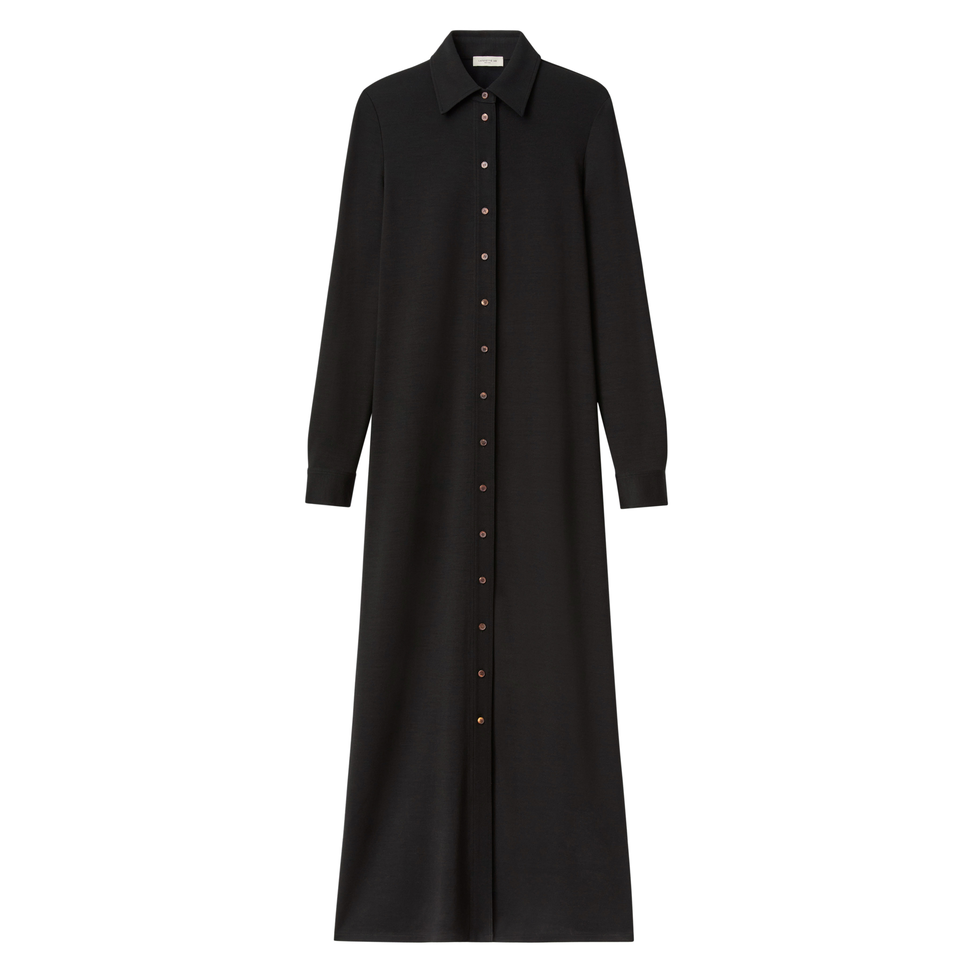 Double Knit Maxi Shirtdress