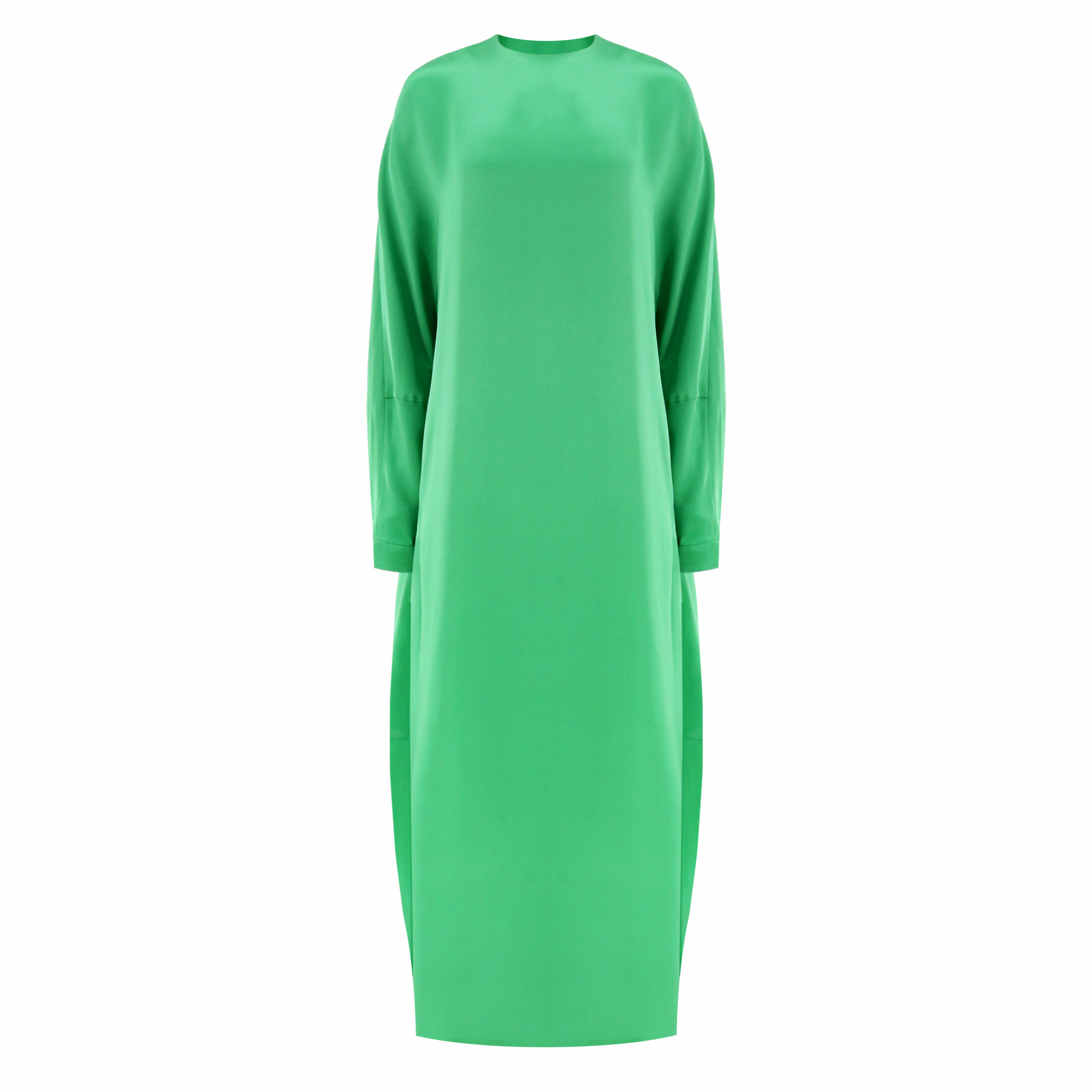 4-Ply Silk Long Sleeve Cocoon Dress